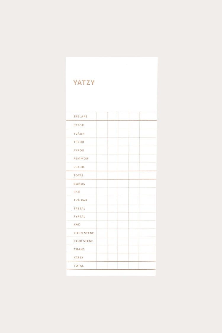 Product Image for Anteckningsblock Yatzy
