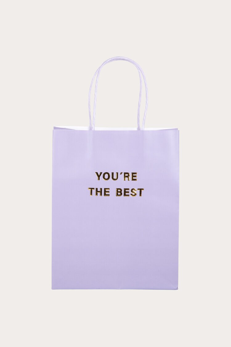 Product Image for Presentpåse You are the best lila