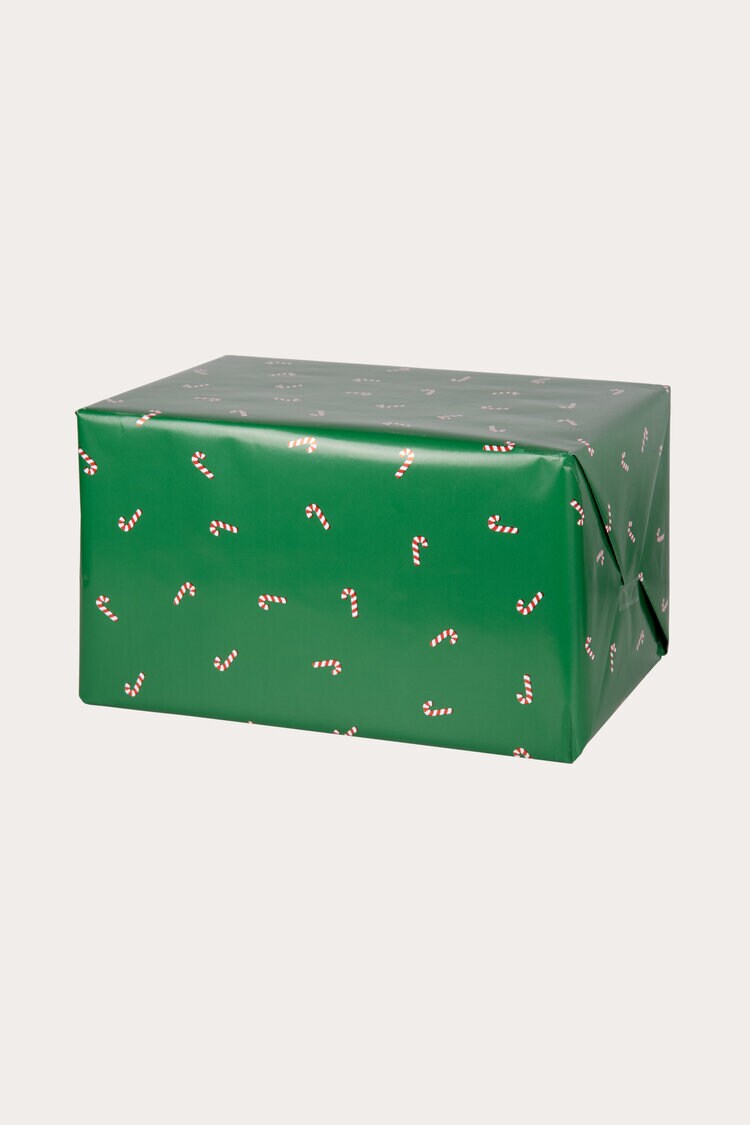Product Image for Presentpapper Candy cane grön