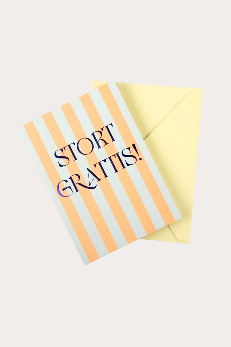 Product Image for Vikt kort Linjär stort grattis