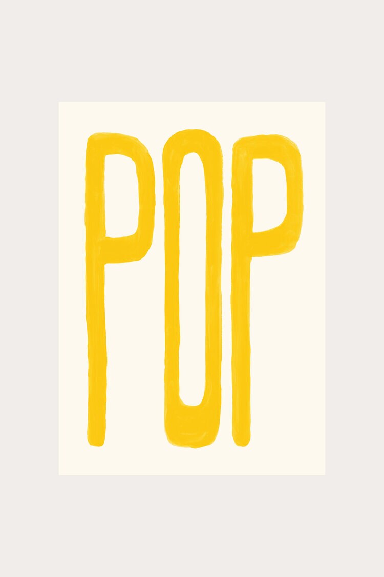 Product Image for Poster Pop yellow