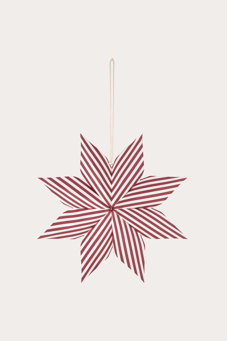 Product Image for Adventsstjärna Linjär röd/vit