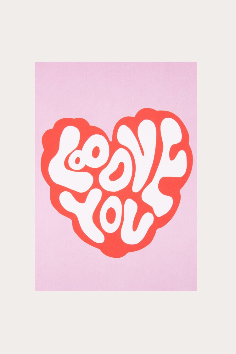 Product Image for Vykort Looove you