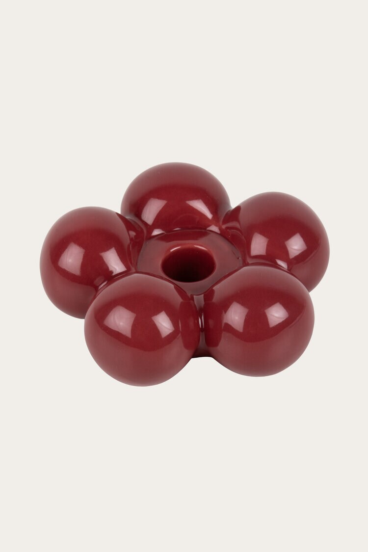 Product Image for Ljusstake Runda burgundy