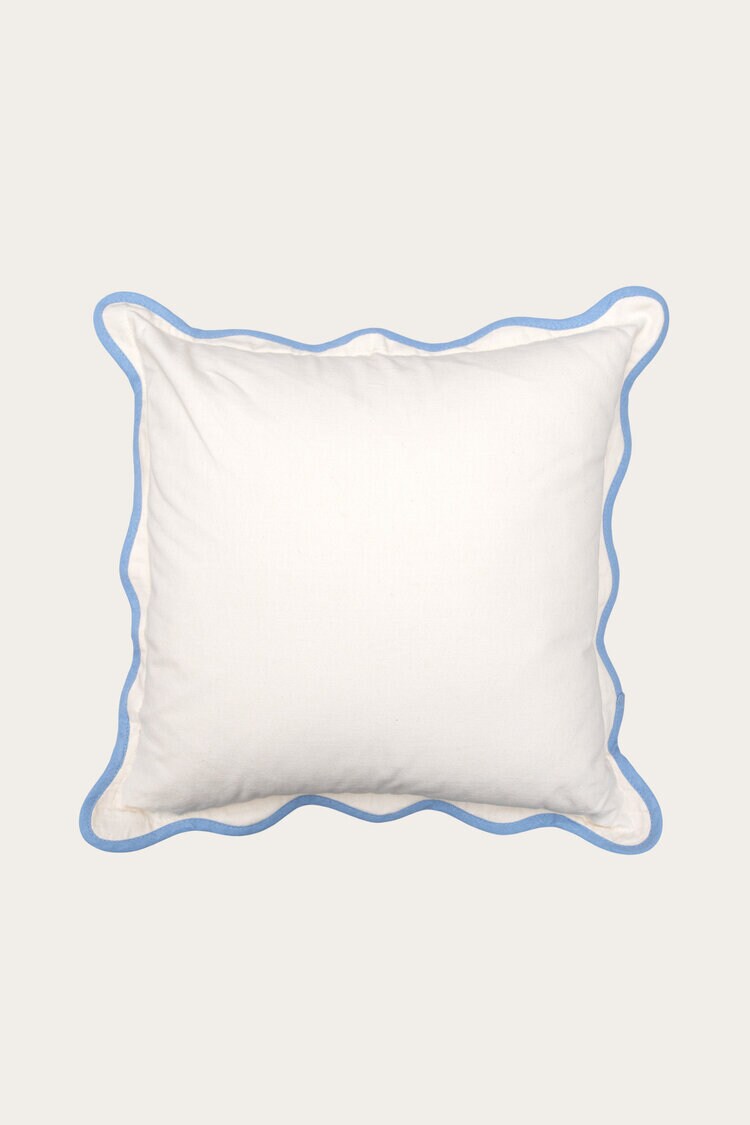 Product Image for Kuddfodral Wave ljusblå/vit