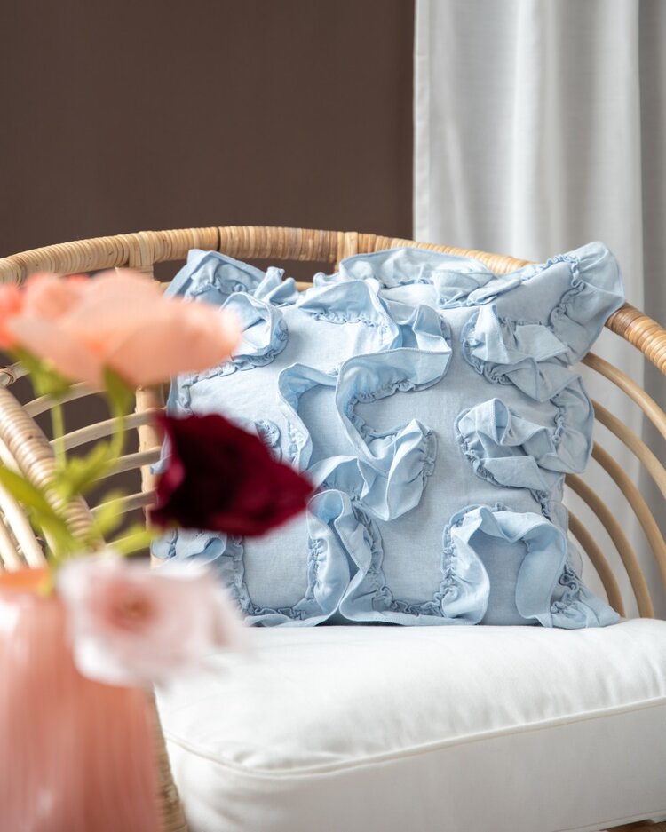 Product Image for Kuddfodral Ripp ljusblå