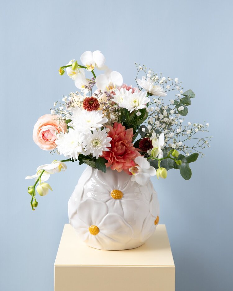 Product Image for Vas Blomstra krämvit