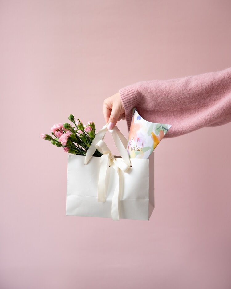 Product Image for Presentpåse Merci offwhite mini