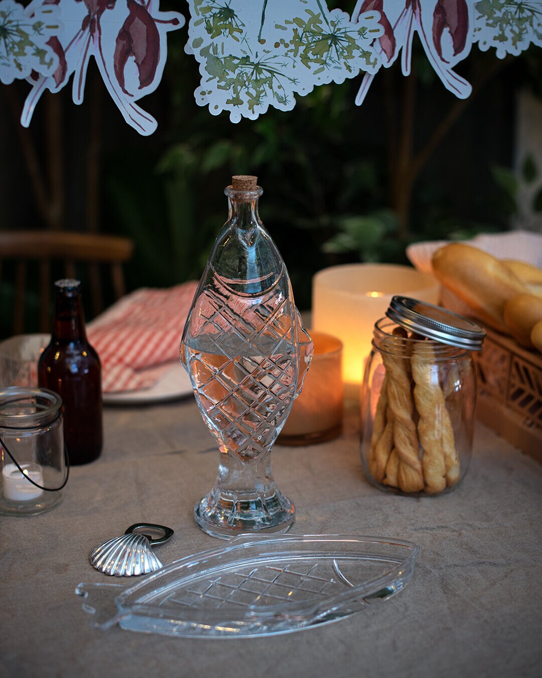 Glasflaska FISHY