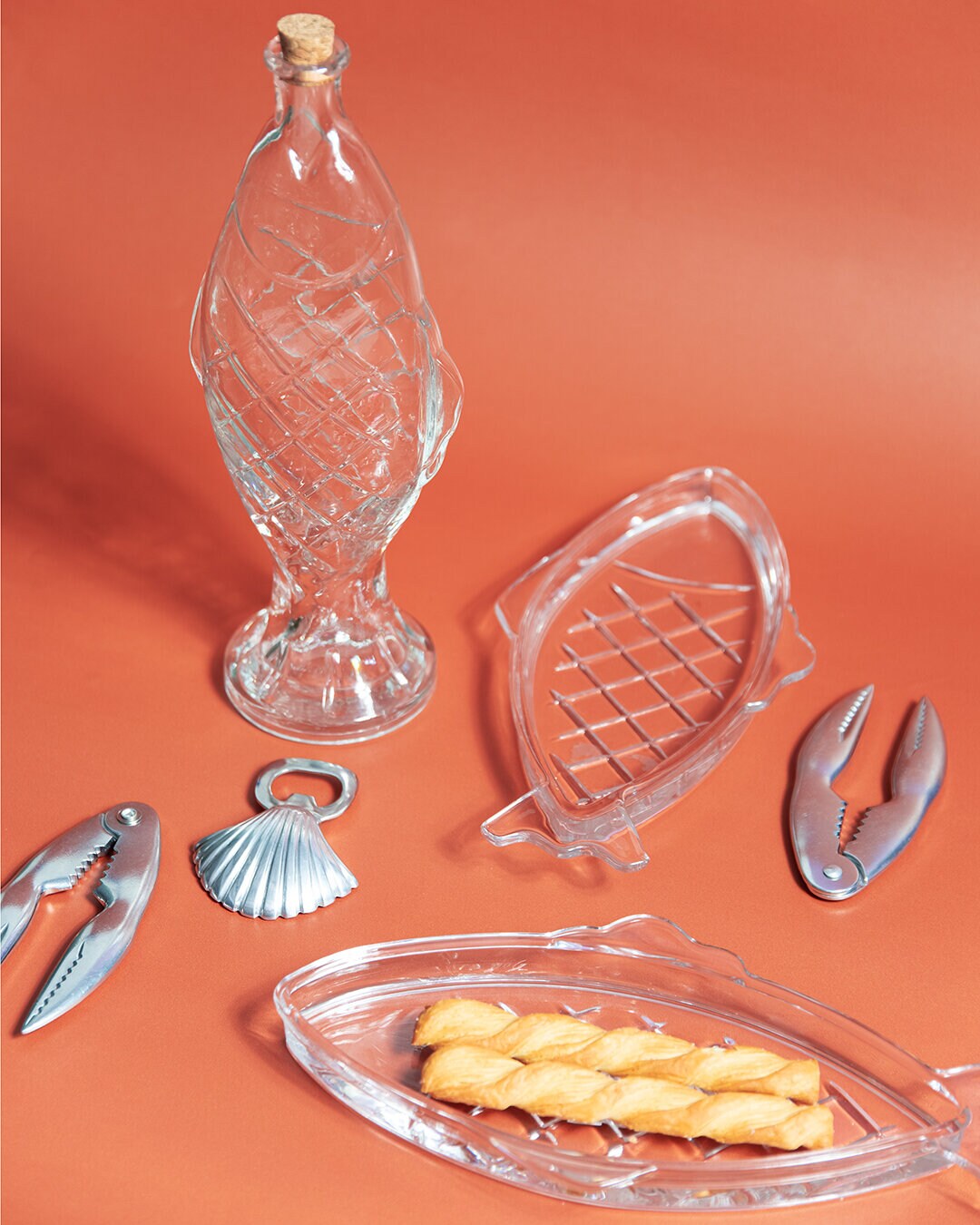 Glasflaska FISHY