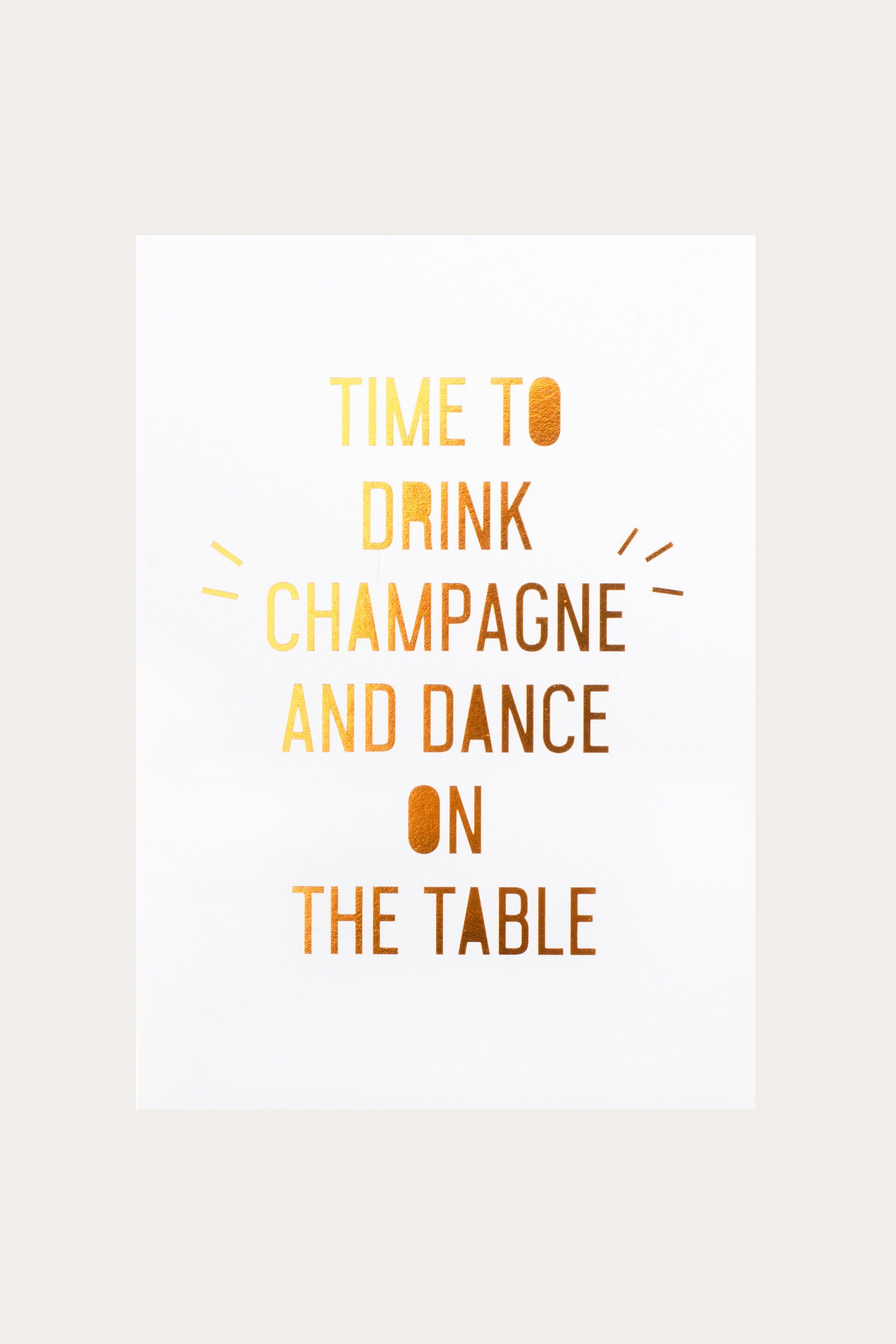 Vykort DRINK CHAMPAGNE