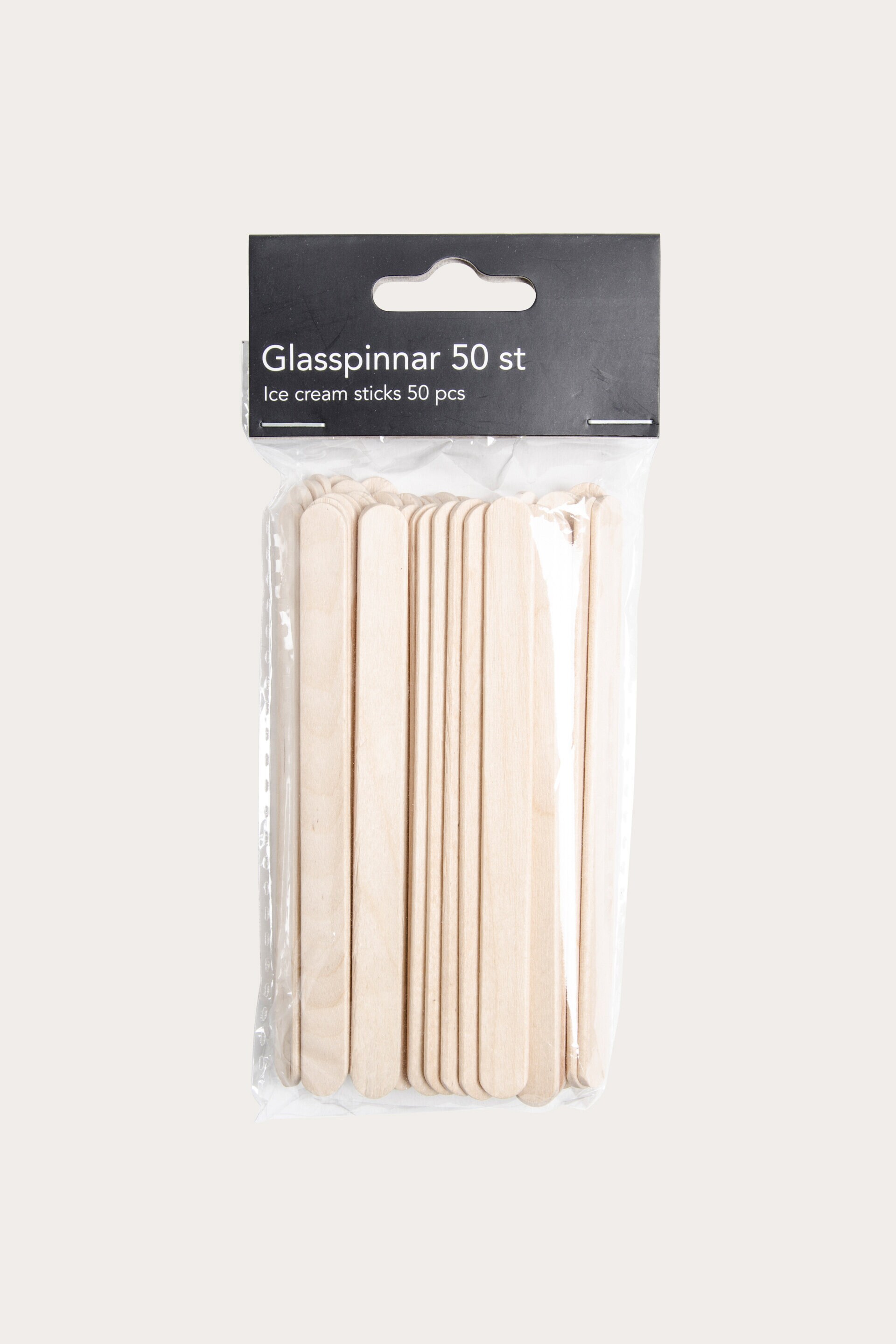 Glasspinnar WOOD