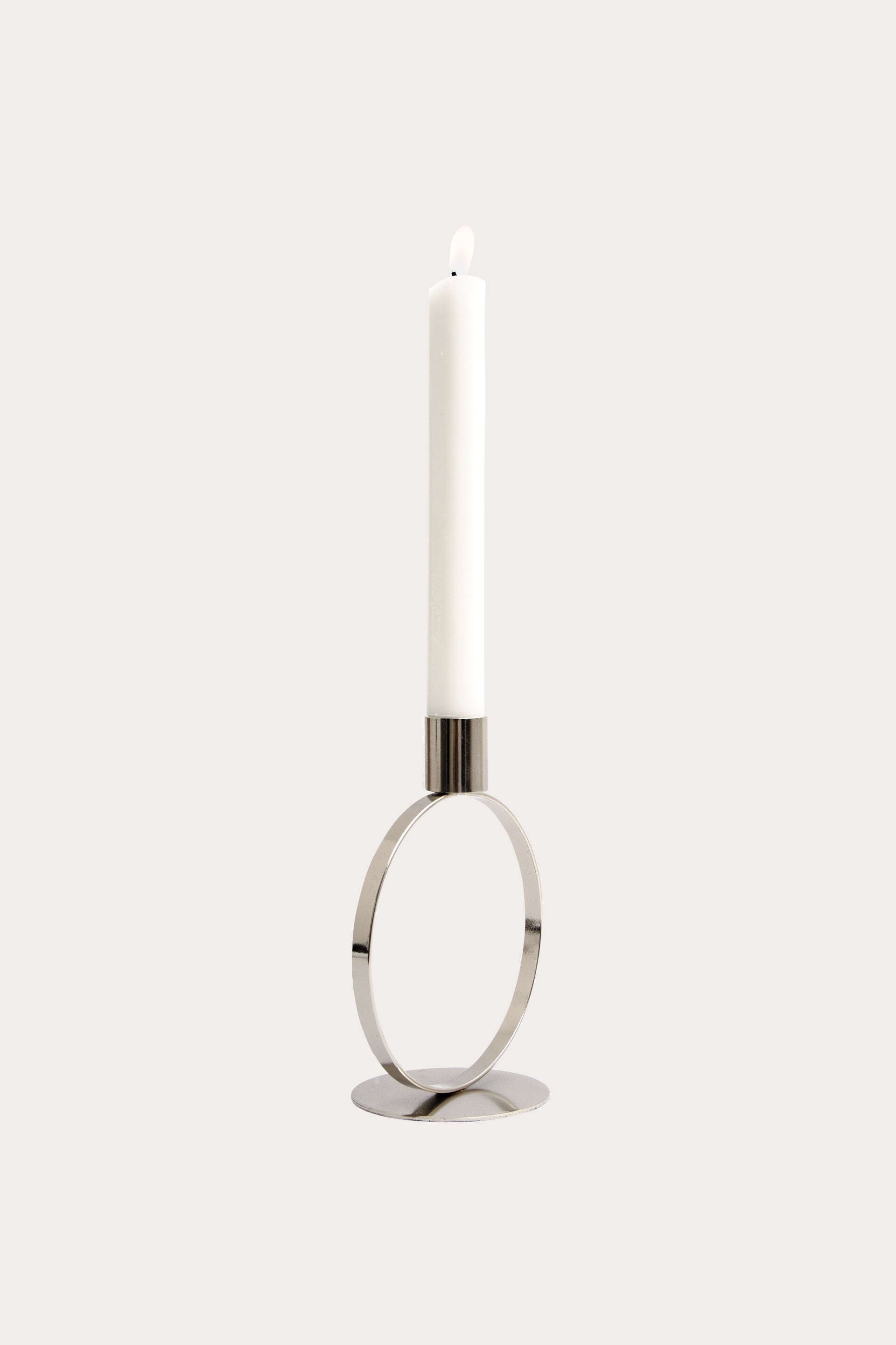 Ljusstake ROUND SILVER