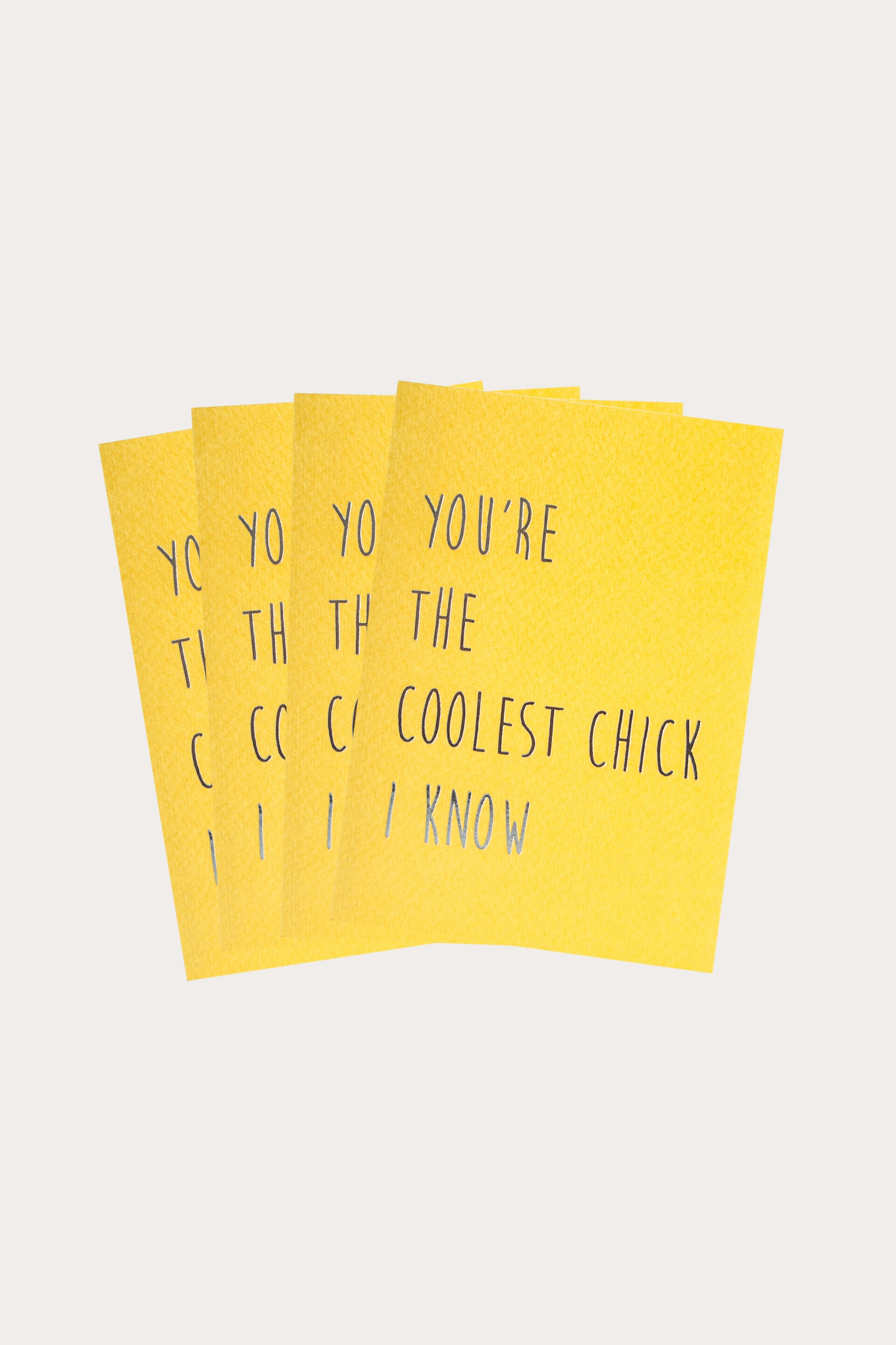 Vykort COOLEST CHICK