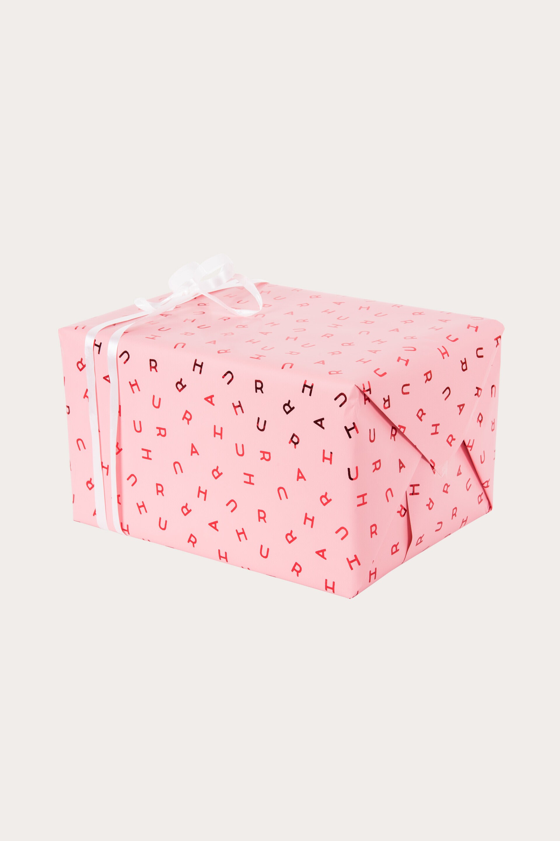 Presentpapper HURRA ROSA