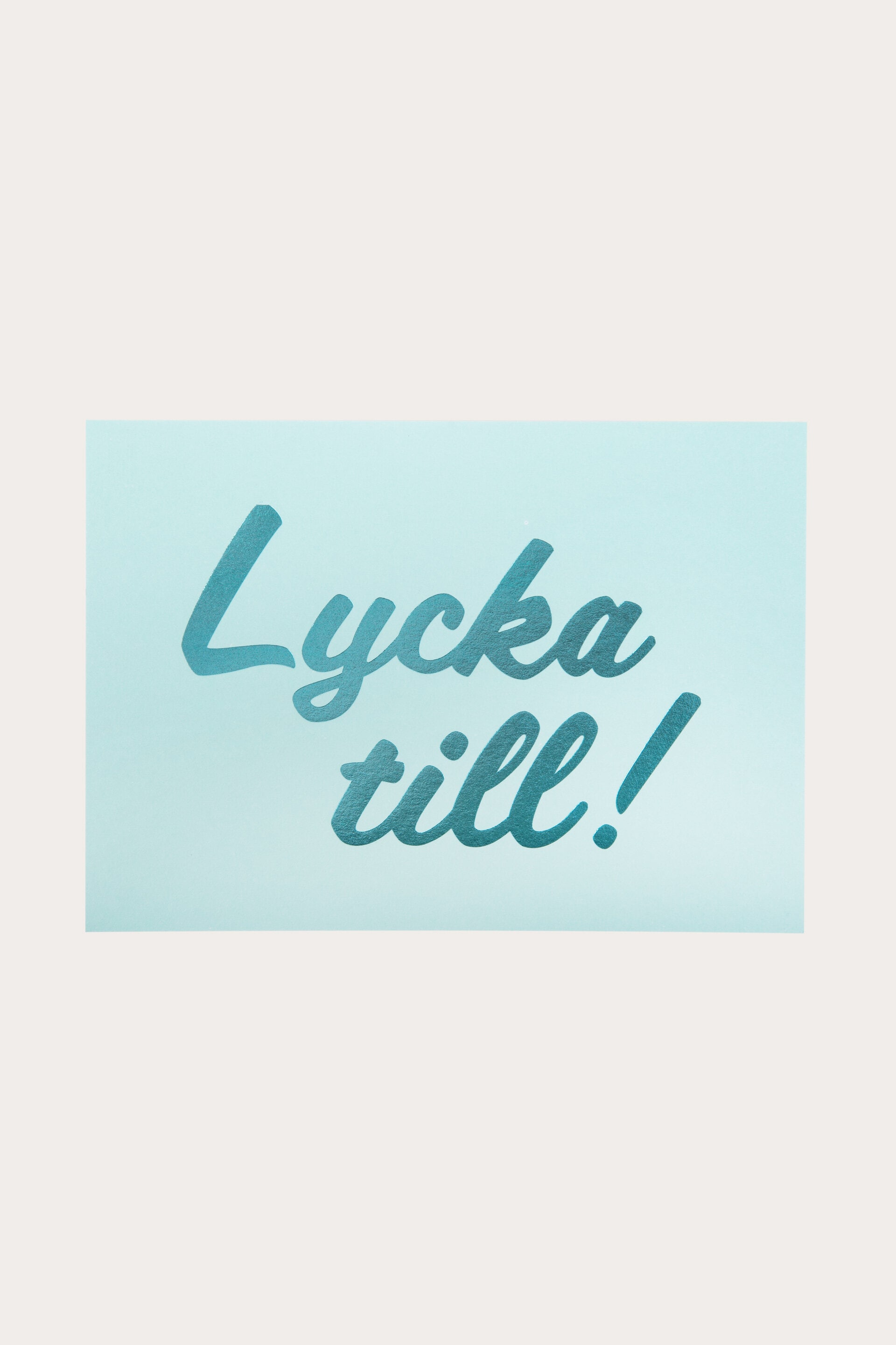 Vykort LYCKA TILL 