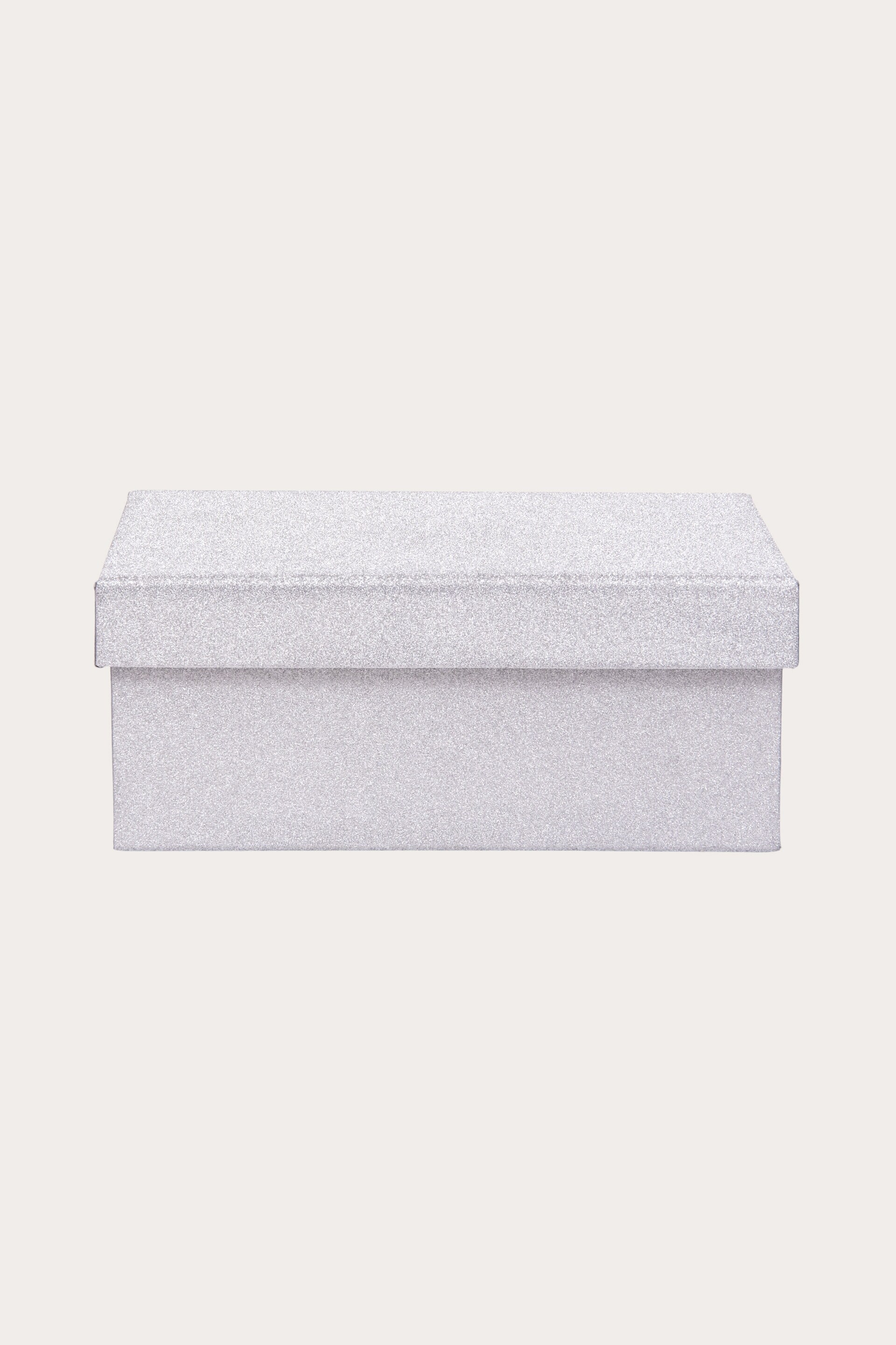 Presentbox GLITTER SILVER