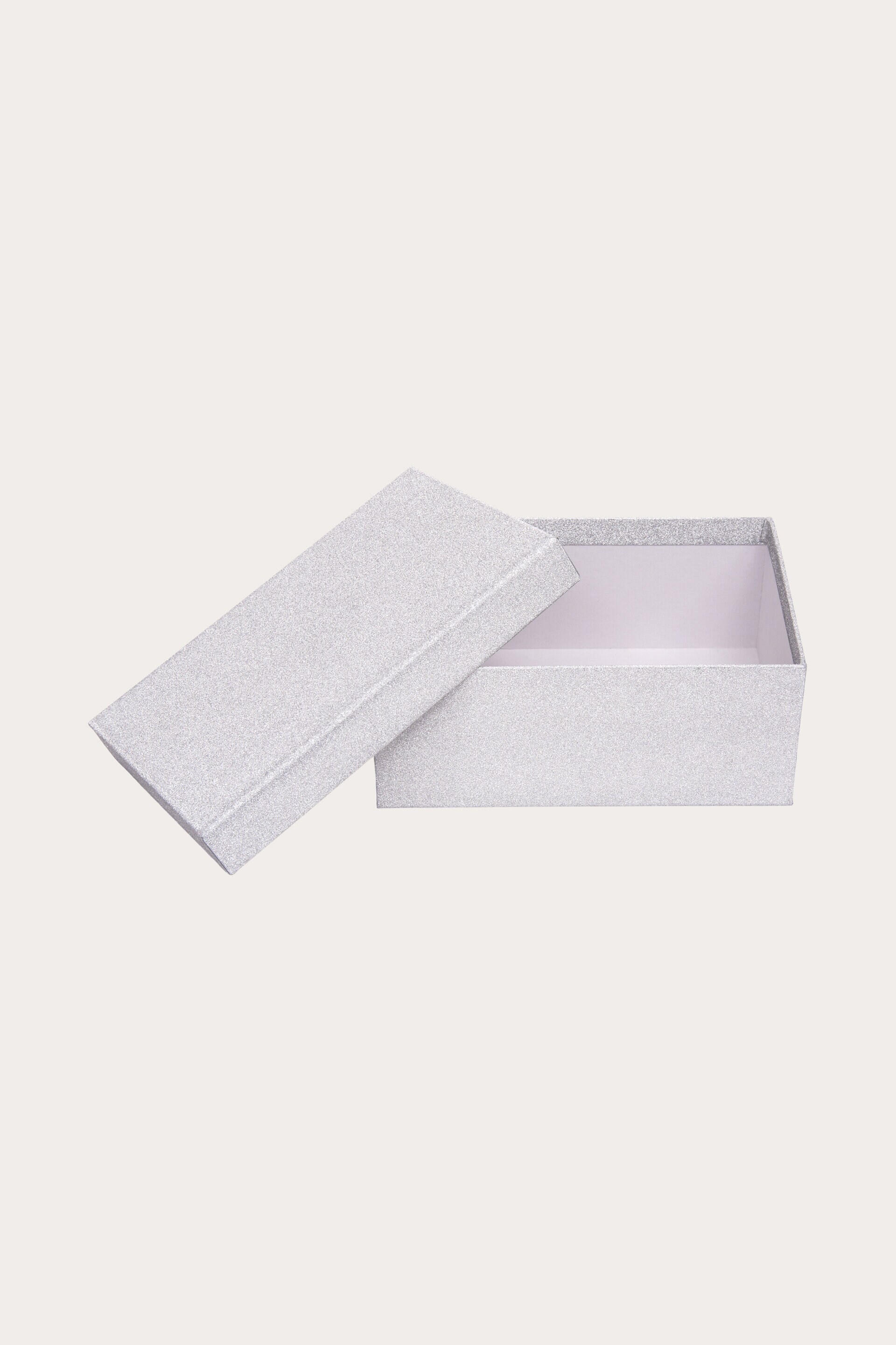 Presentbox GLITTER SILVER