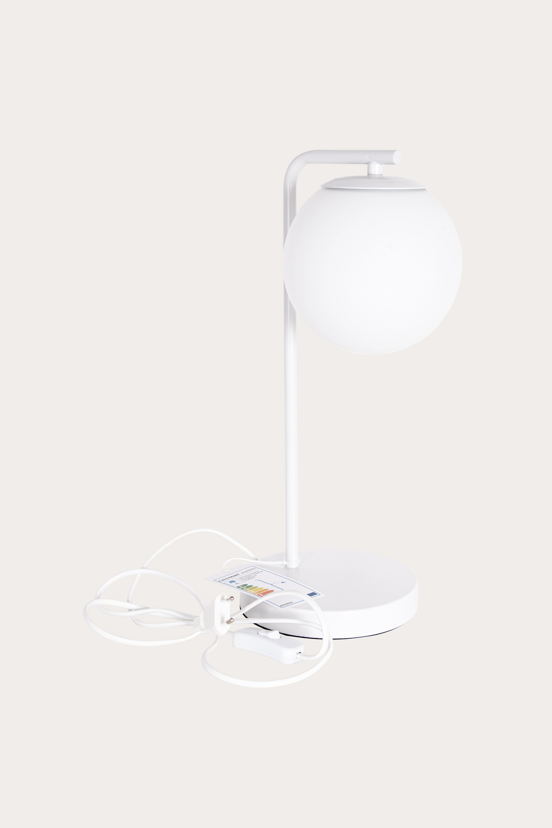 Bordslampa GLOB VIT