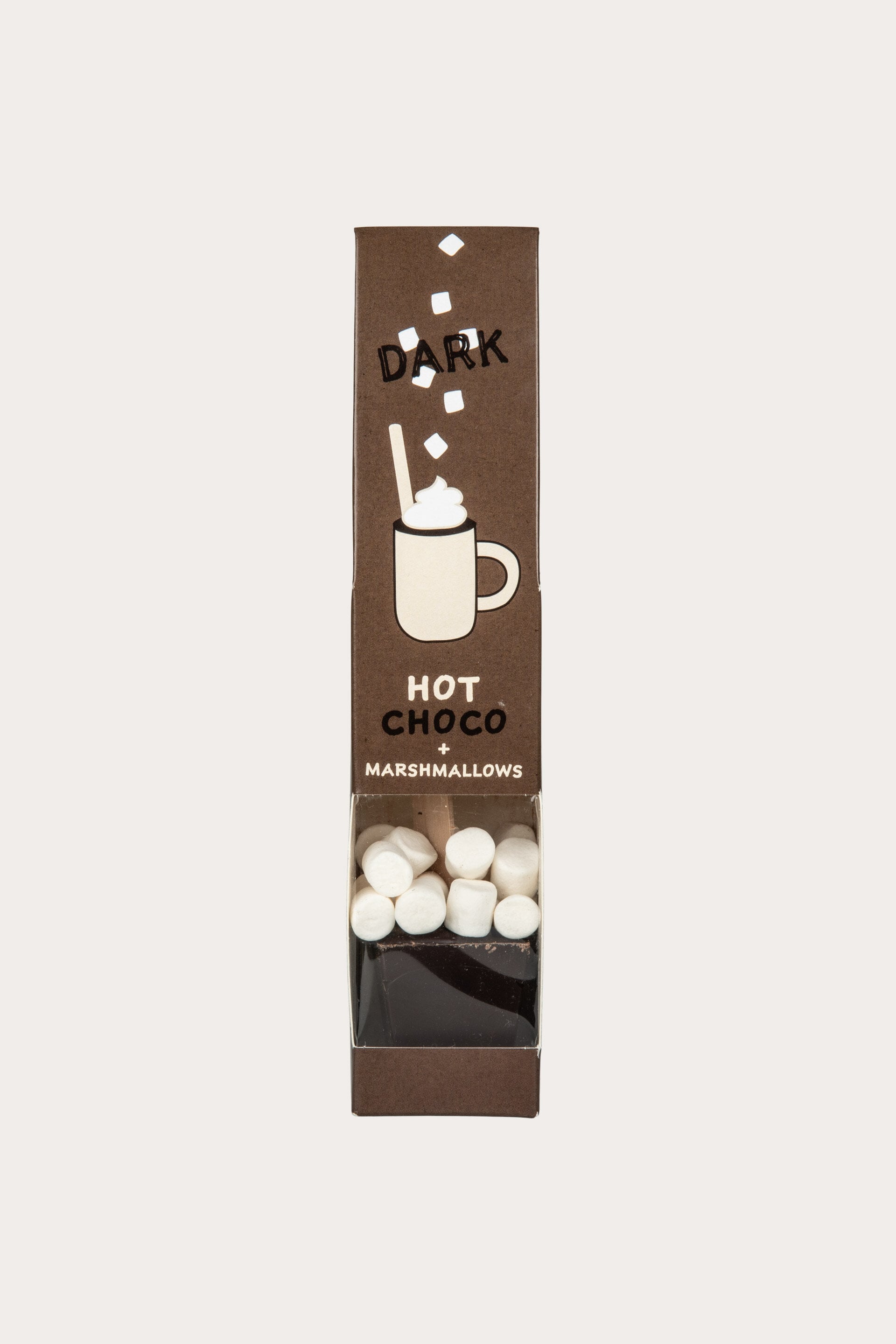 Varm choklad på pinne MÖRK CHOKLAD