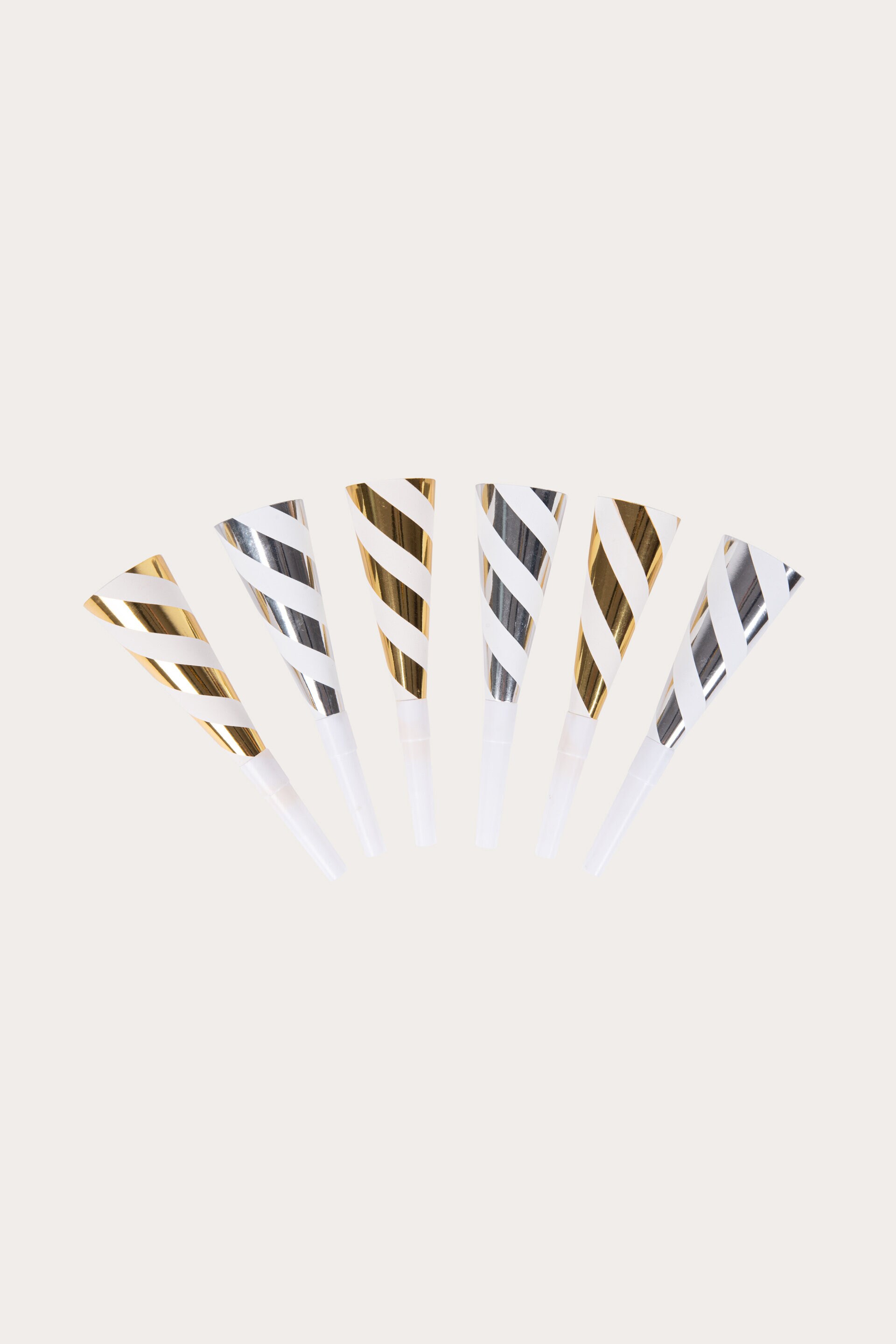 Partyvisslor STRIPE GOLD/SILVER