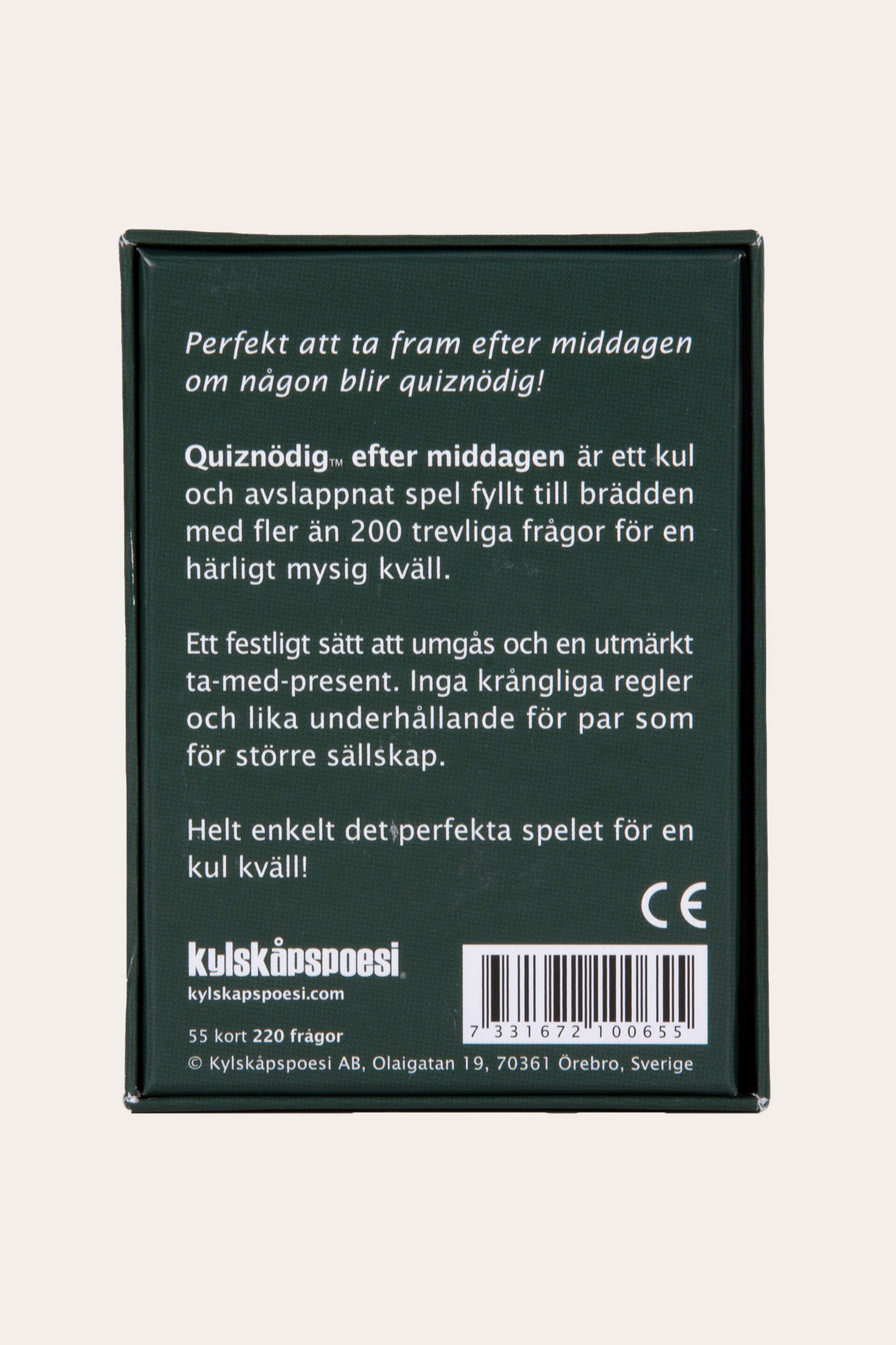 Spel QUIZNÖDIG EFTER MIDDAGEN