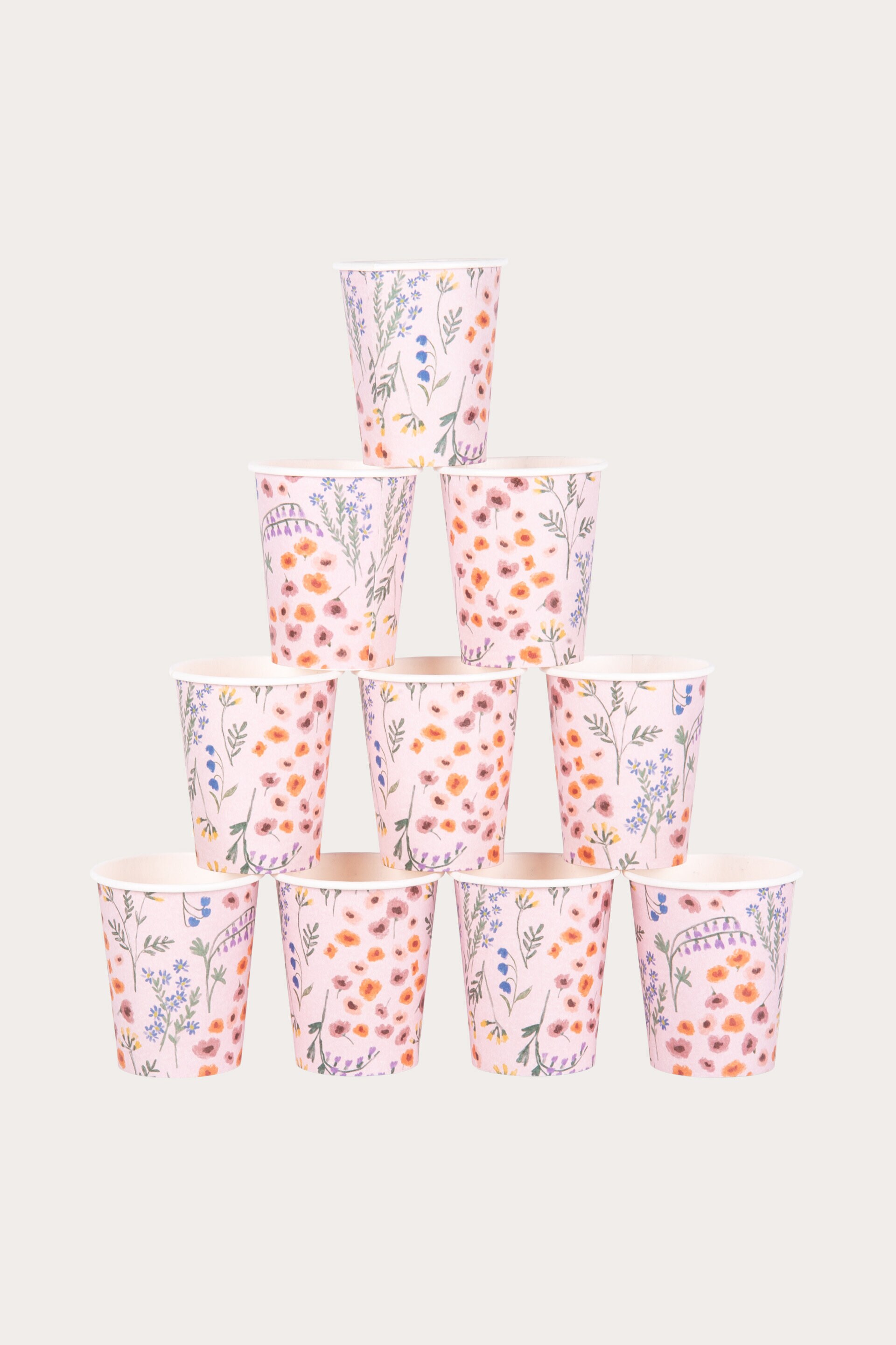 Pappersmugg ÄNGEN rosa