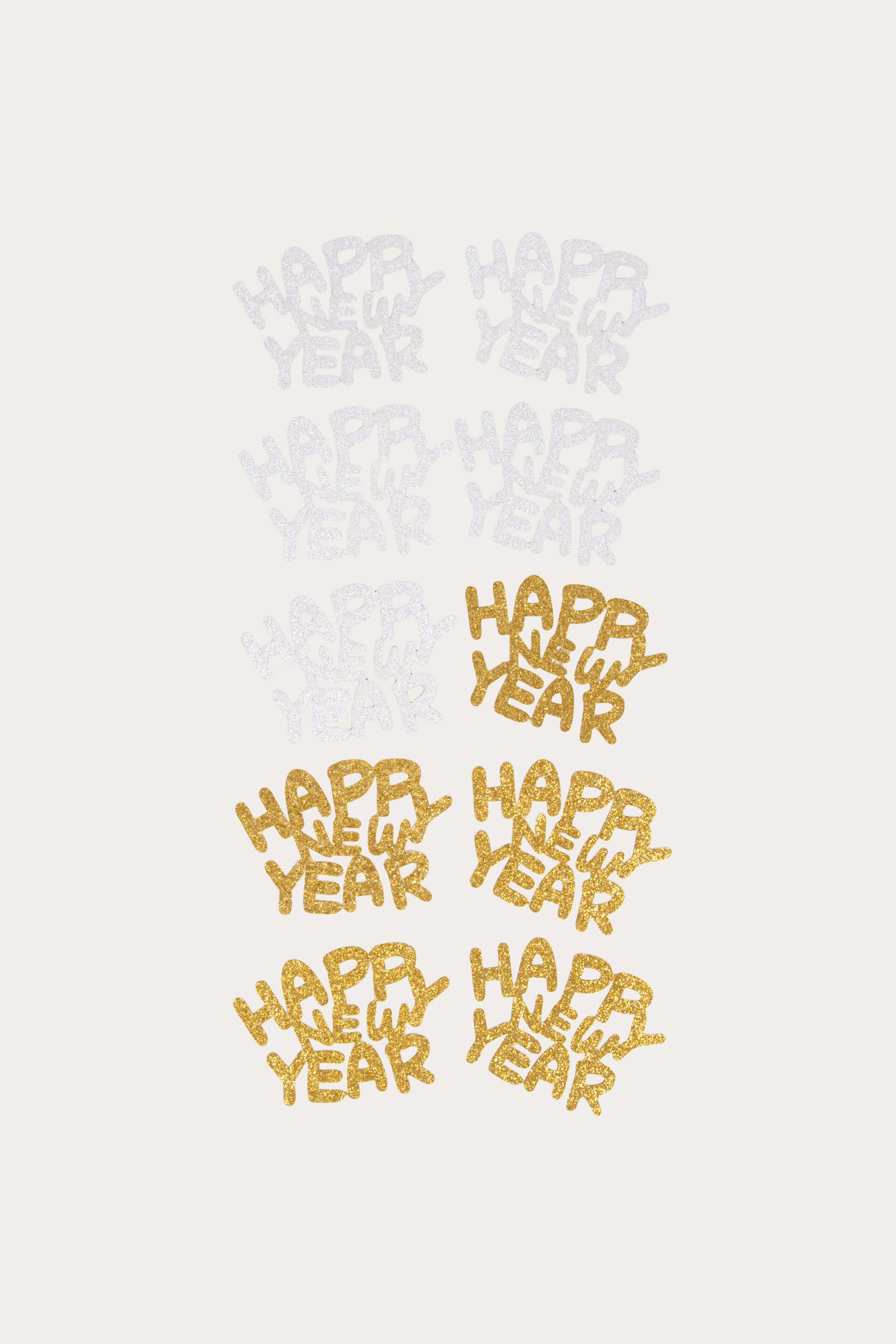 Bordsdekoration HAPPY NEW YEAR SILVER/GULD