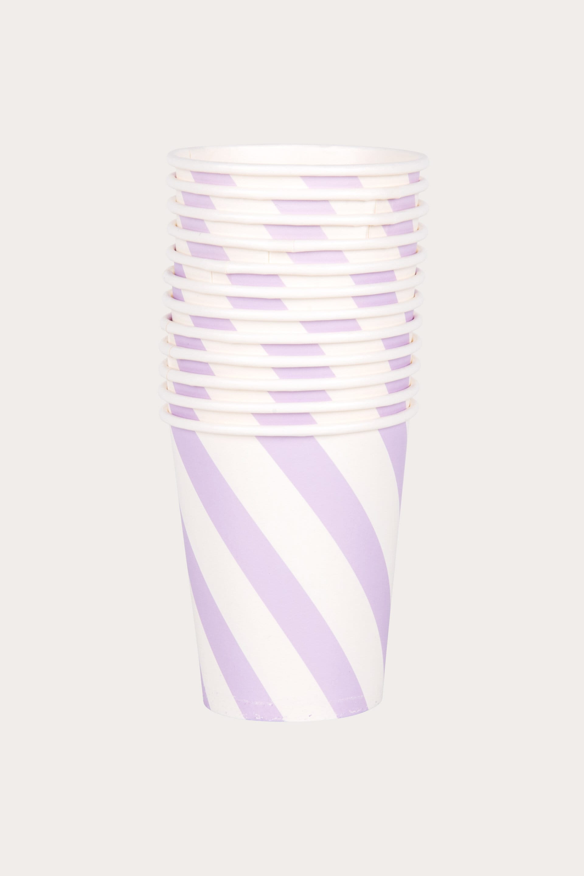 Pappersmugg STRIPE lavendel