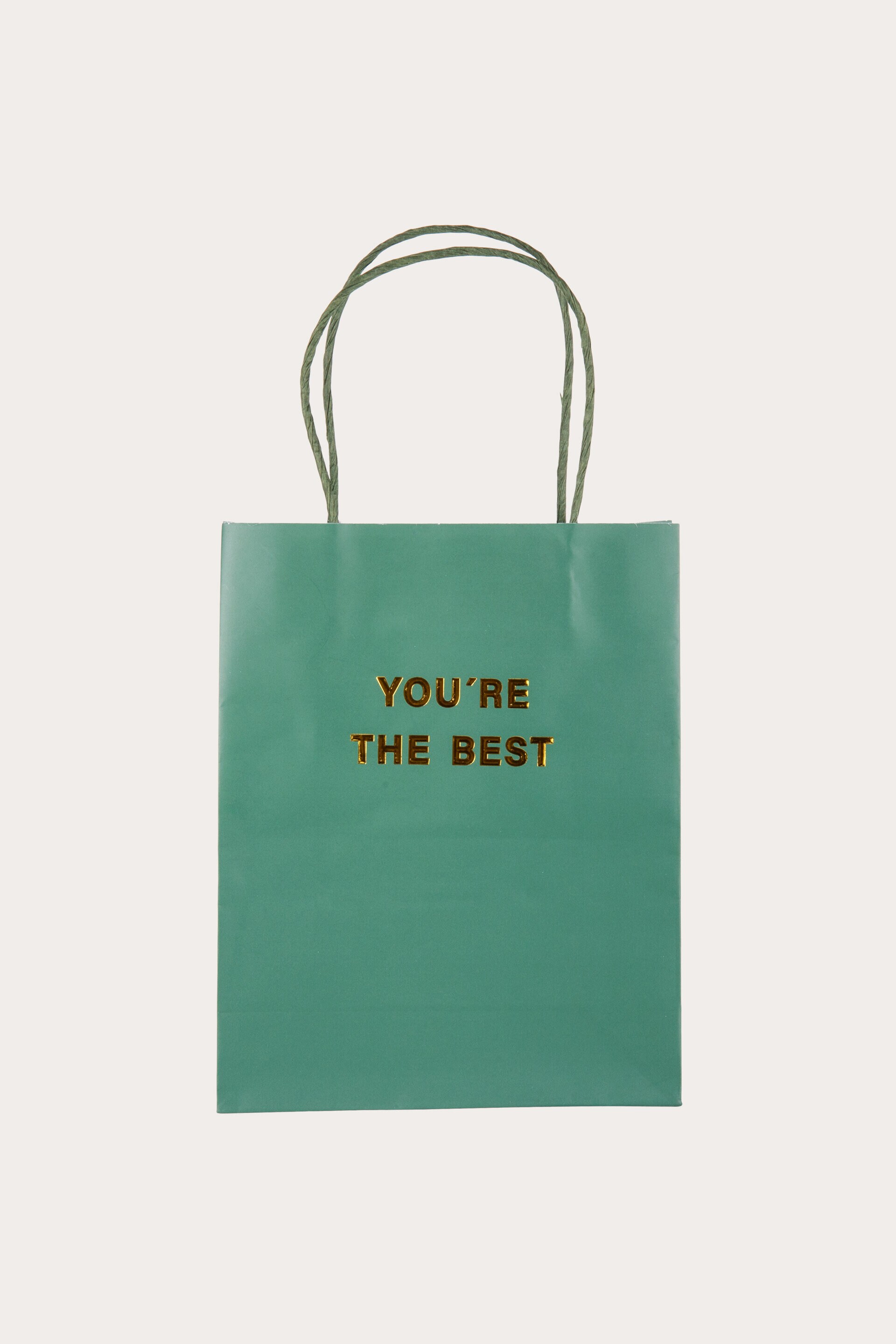 Presentpåse YOU ARE THE BEST mörkgrön
