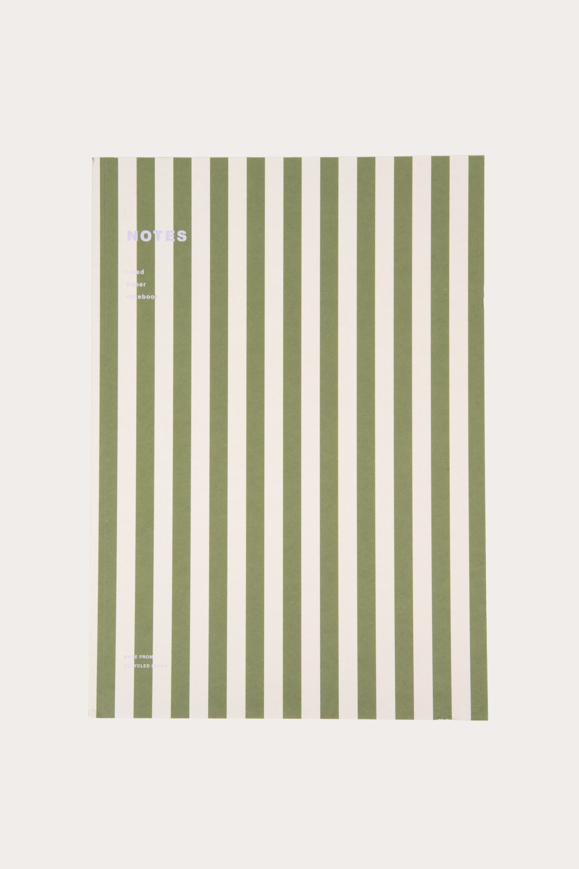 Anteckningsblock KONTORET STRIPE ljusgul/green