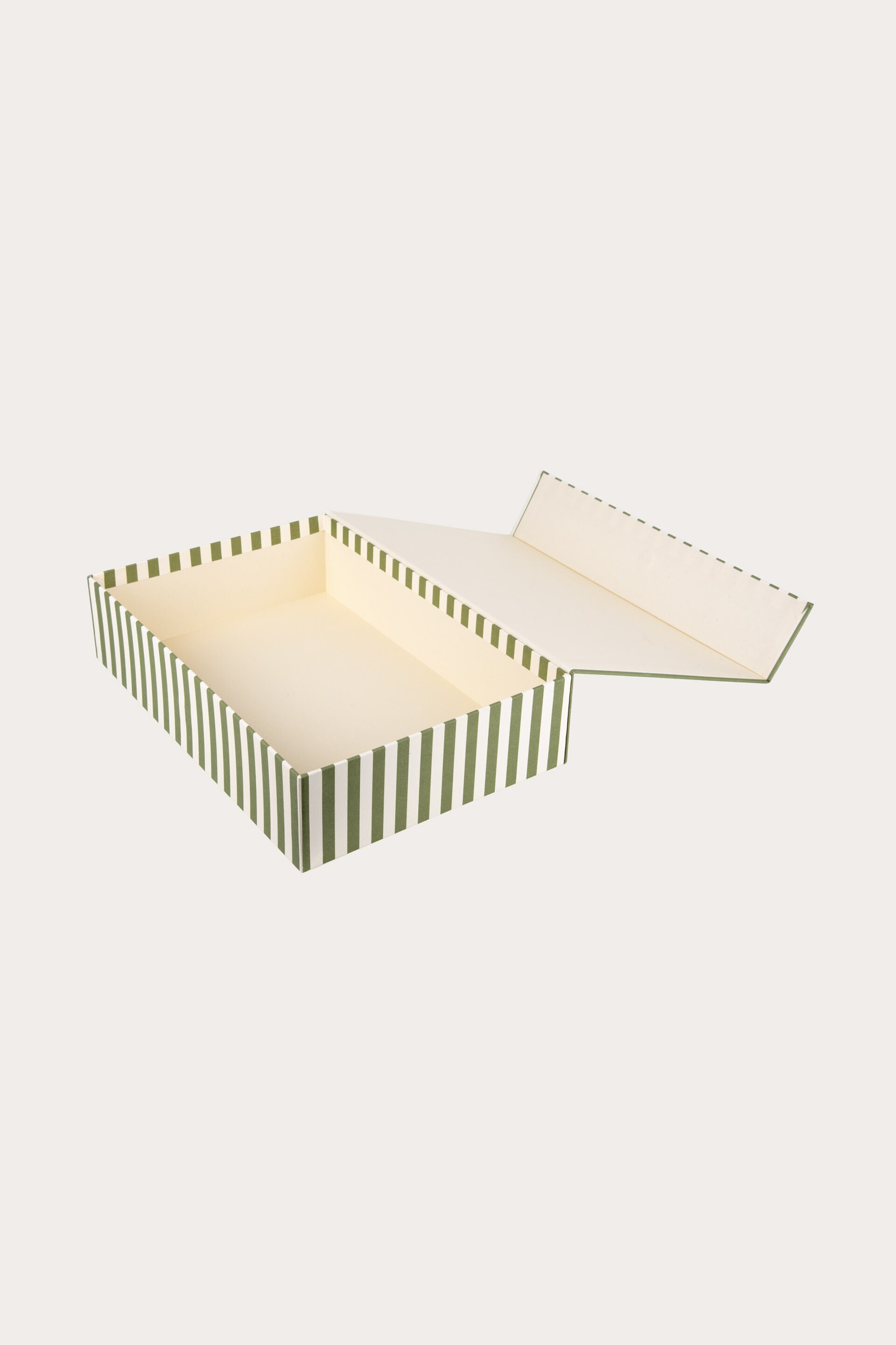 File box KONTORET STRIPE ljusgul/grön