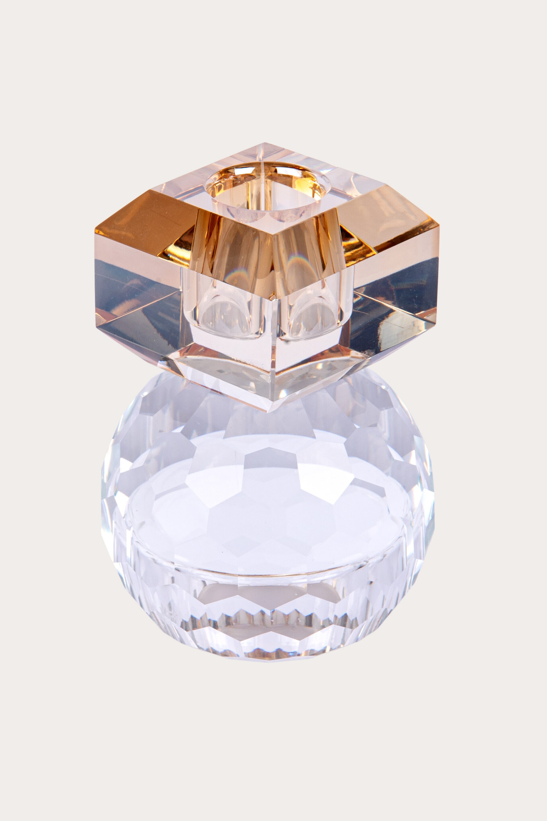 Ljusstake FASETT AMBER
