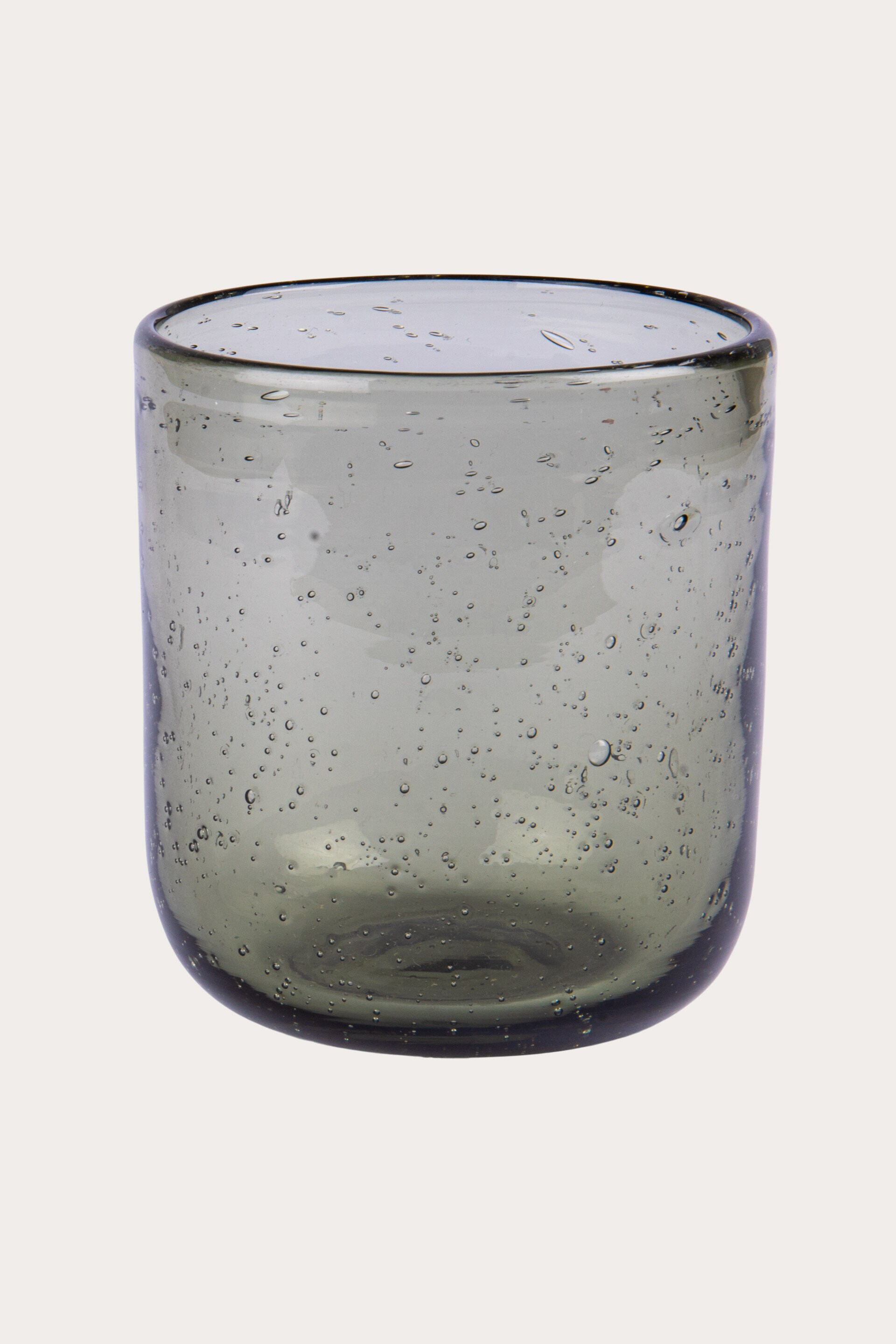 Glas BUBBLES MÖRKGRÖN