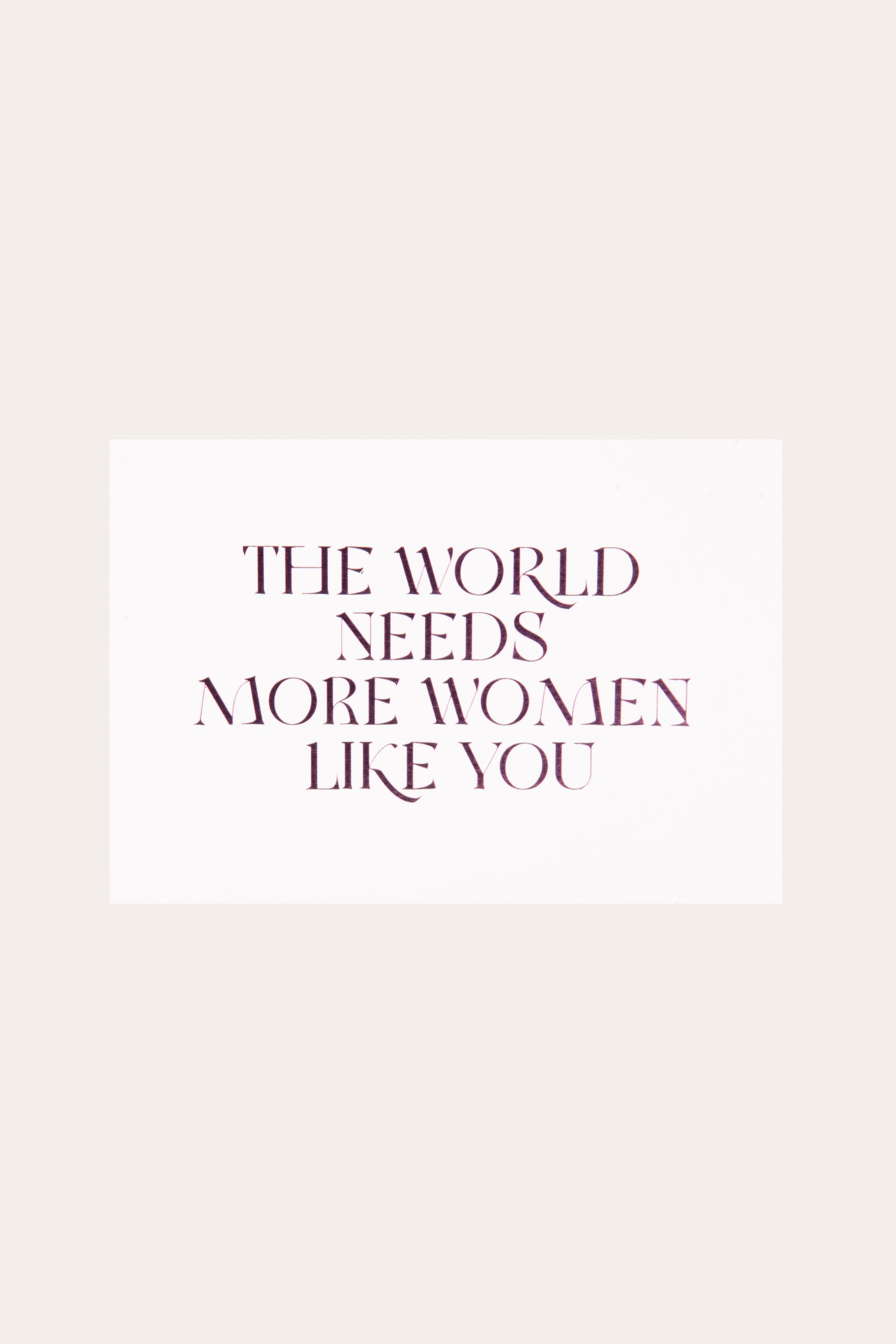 Vykort MORE WOMEN
