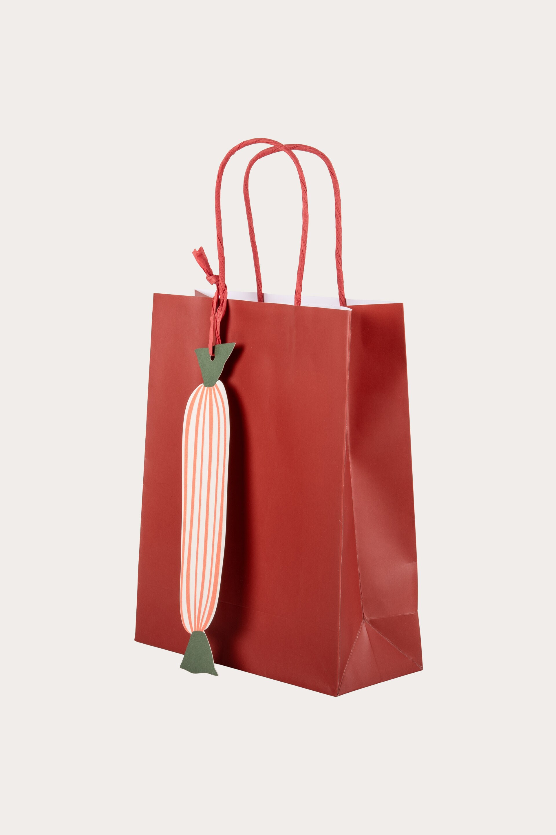 Presentpåse KARAMELL RÖD