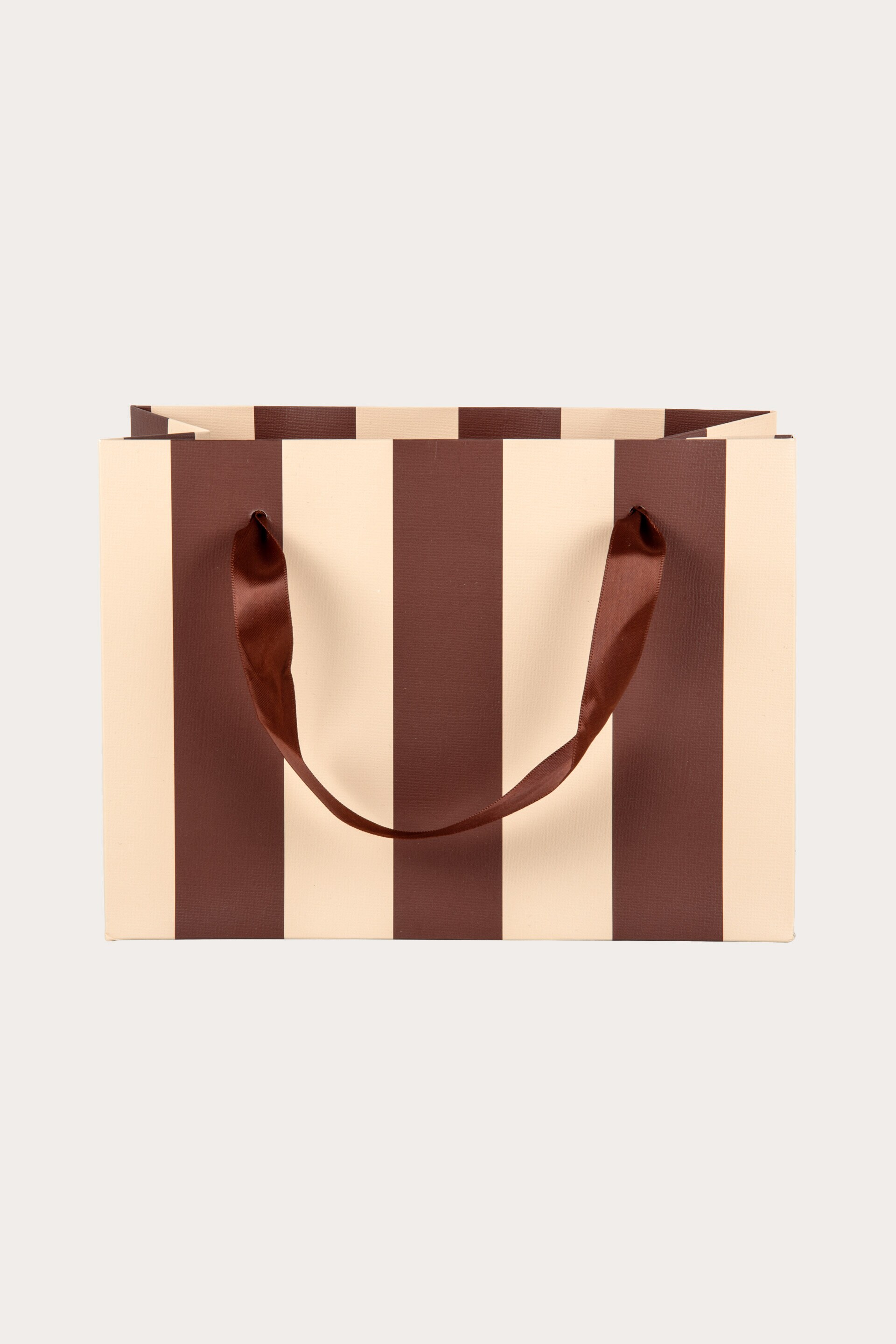 Presentpåse LINJÄR BRUN/BEIGE