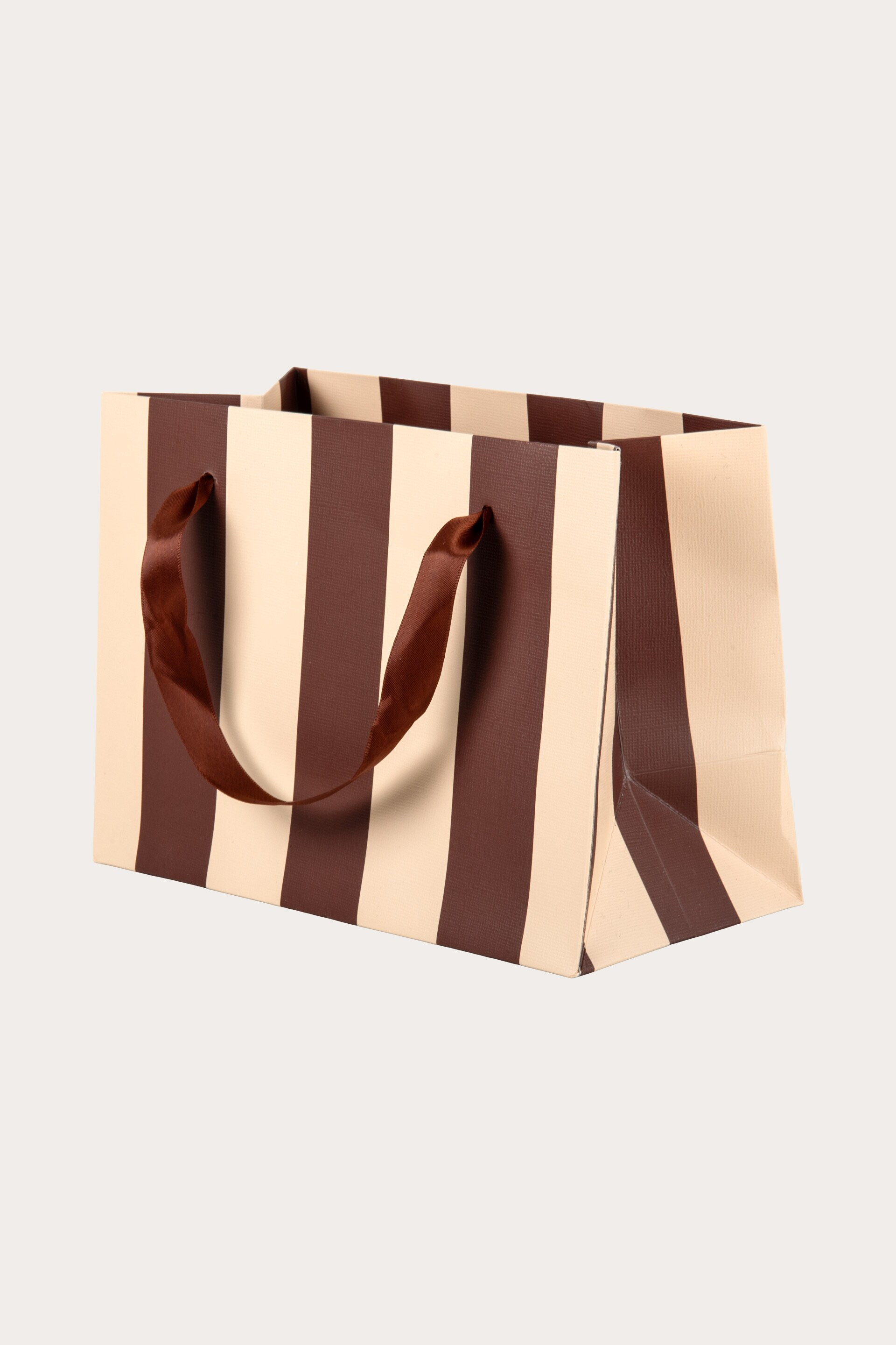 Presentpåse LINJÄR BRUN/BEIGE