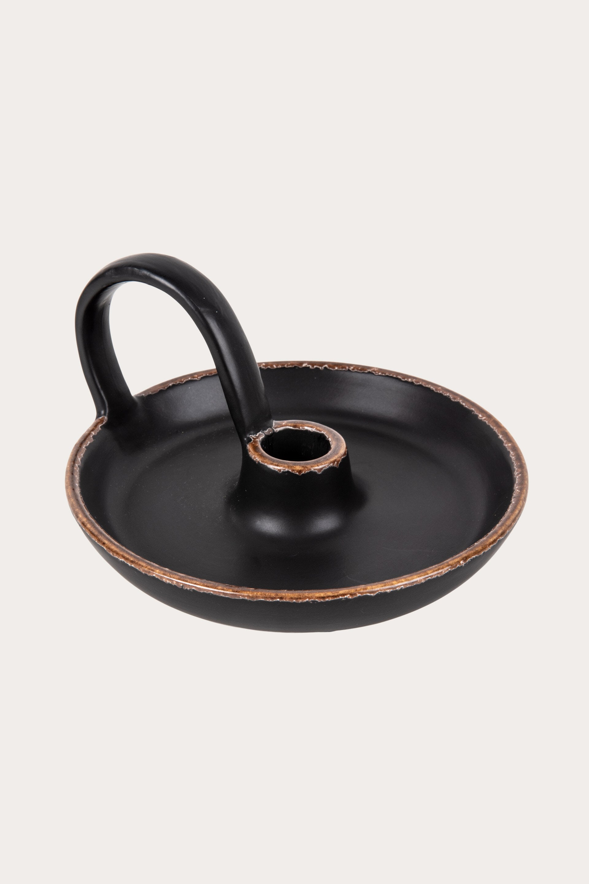 Ljusstake TÄNDA MÖRKBRUN