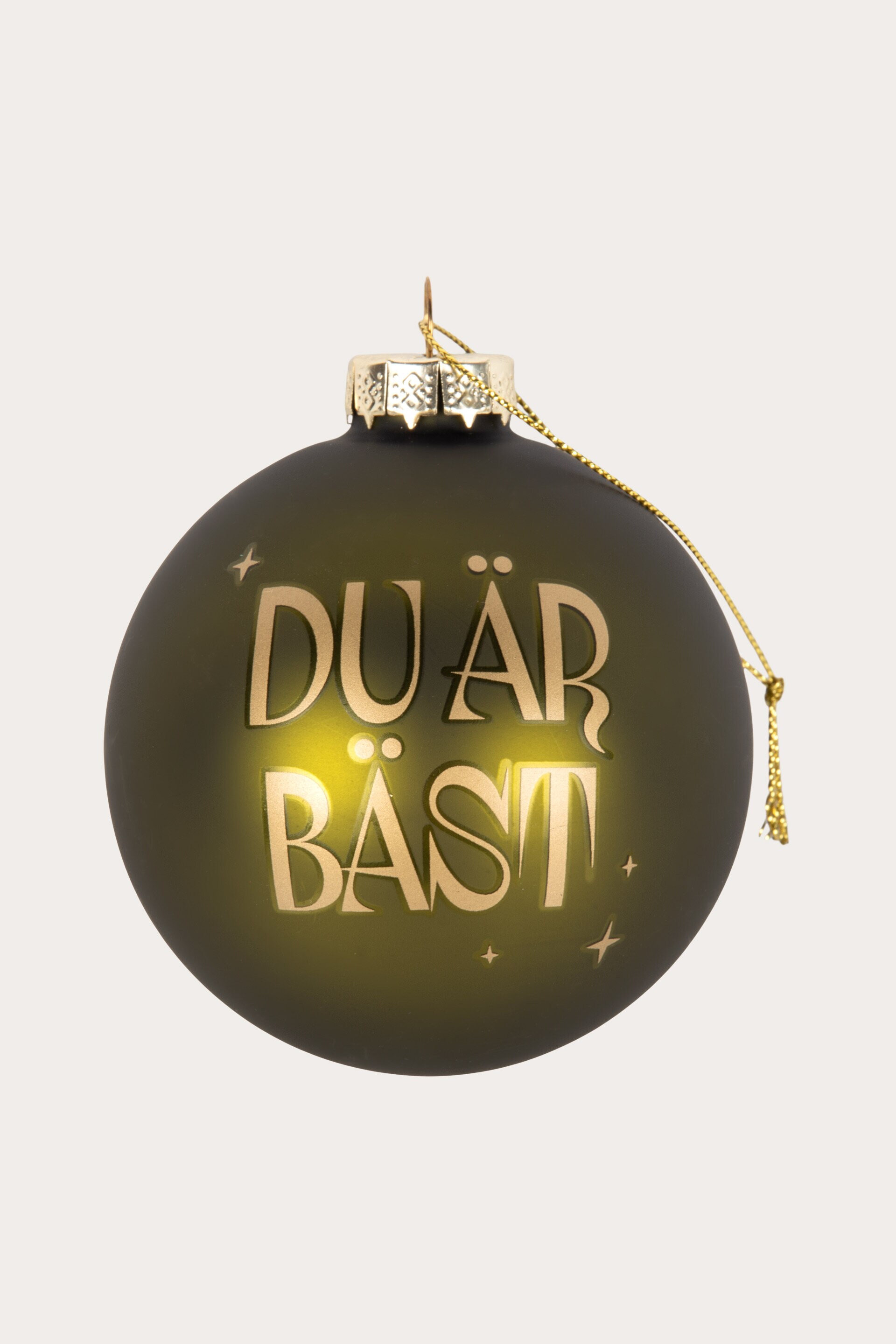 Julgranskula DU ÄR BÄST GRÖN