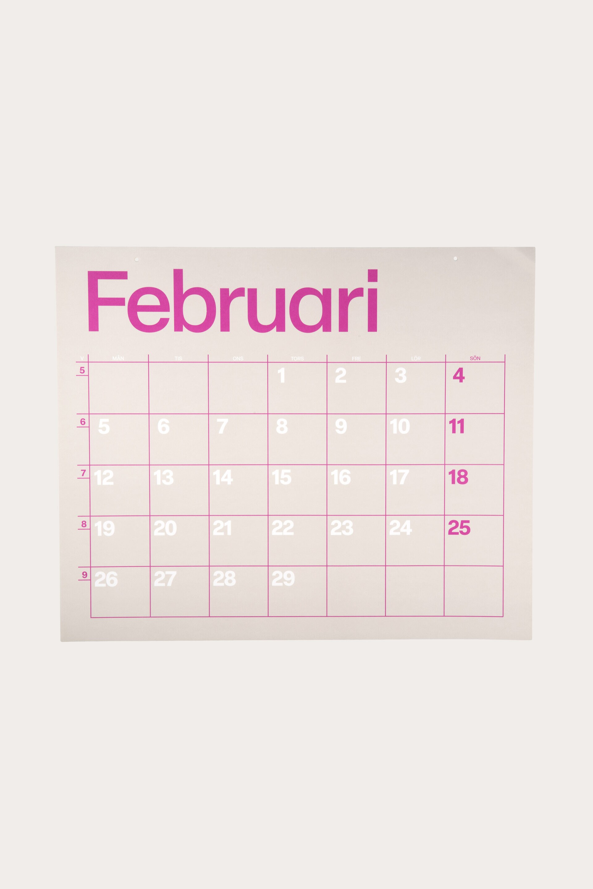 Kalender VÄGG