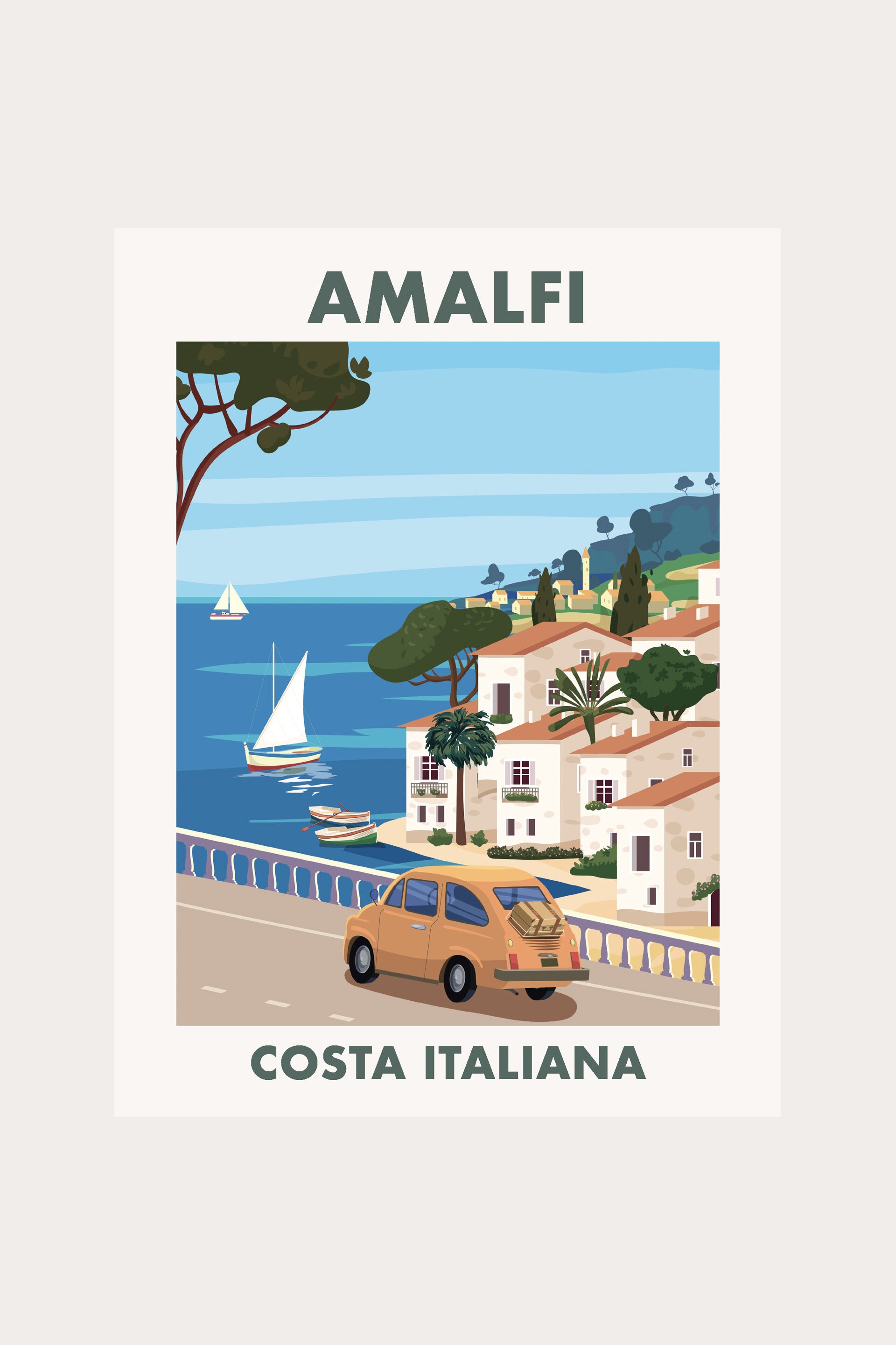 Poster Amalfi - Lagerhaus.se