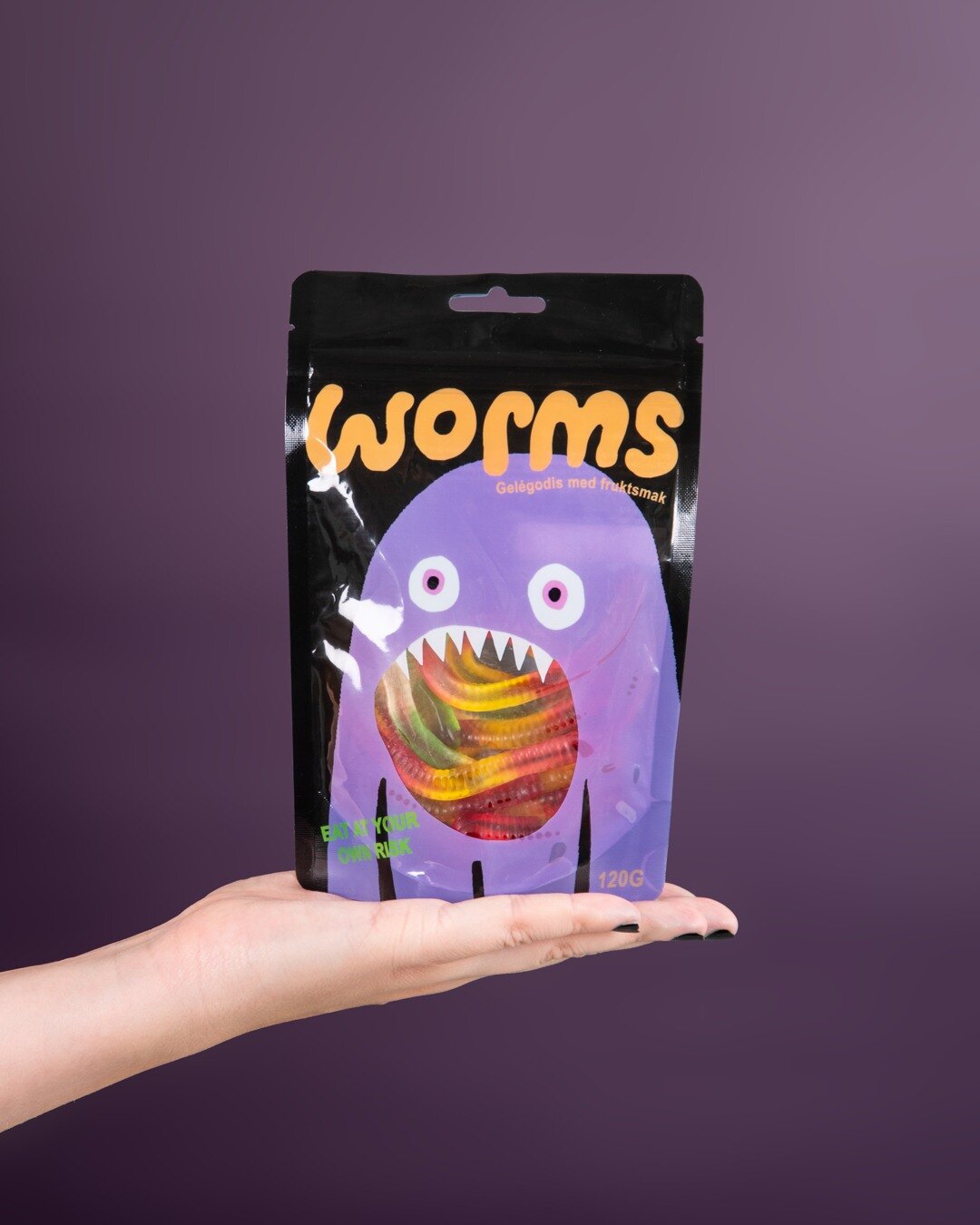 Gelégodis HALLOWEEN WORMS
