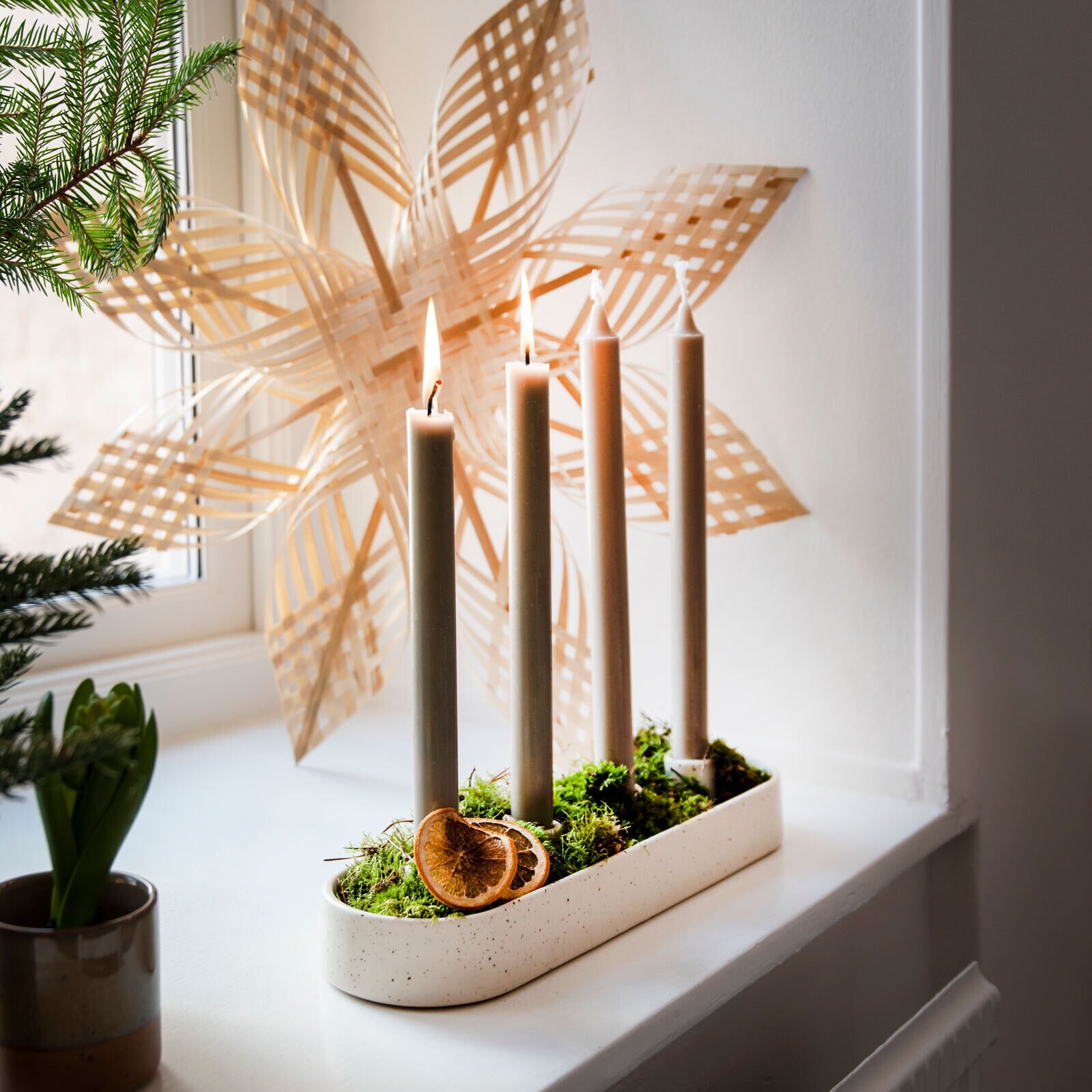 Ljusstake LOG ADVENT