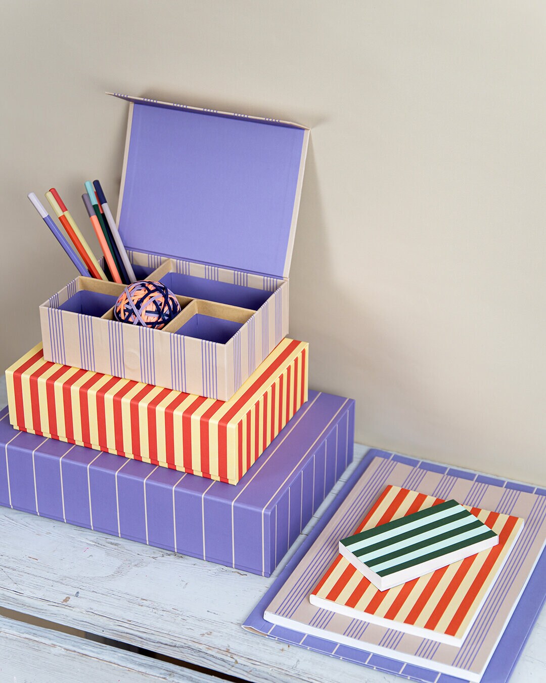 Anteckningsblock TO DO LIST KONTORET STRIPE