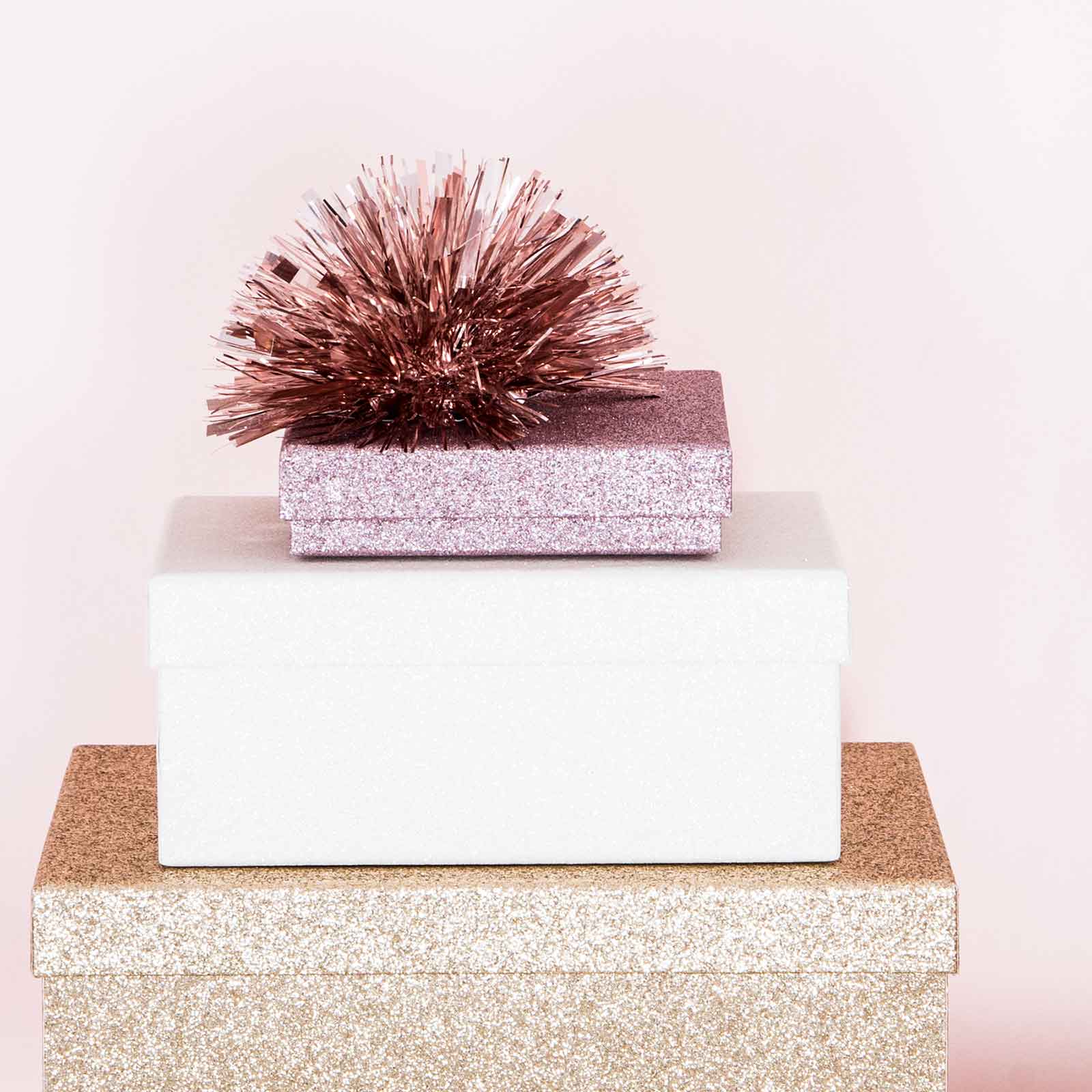 Presentbox GLITTER ROSA