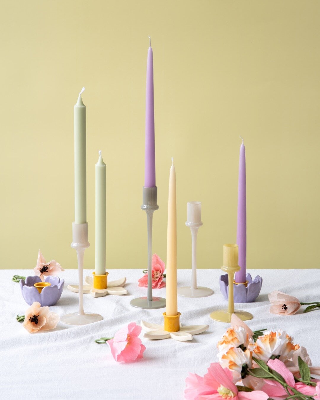 Yellow candlesticks discount