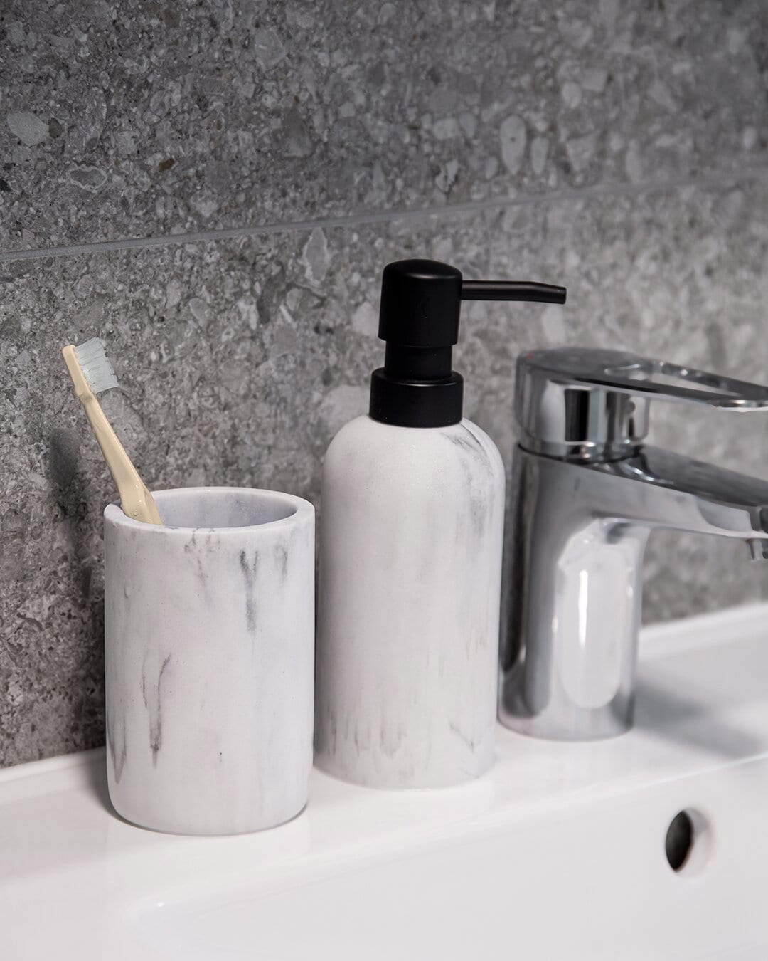 Tandborstmugg MARBLE