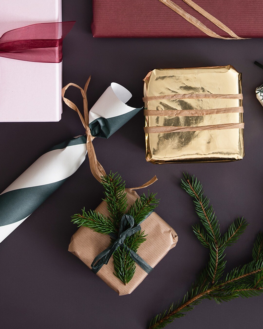 Presentpapper RIBB KRAFT